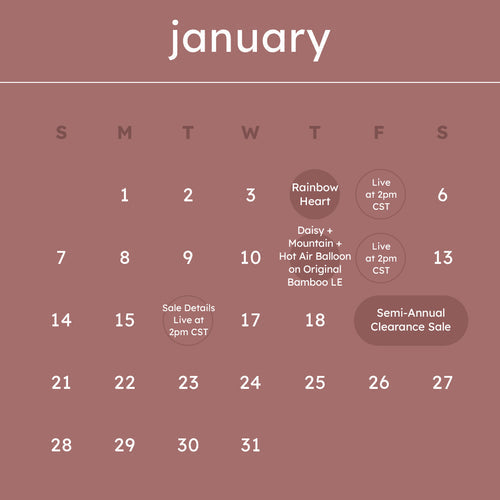 January 2024 Kyte Baby Launch Calendar
