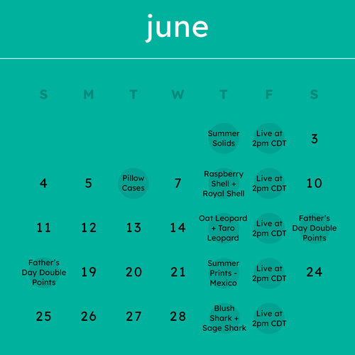 June 2023 Launch Calendar for Kyte Baby