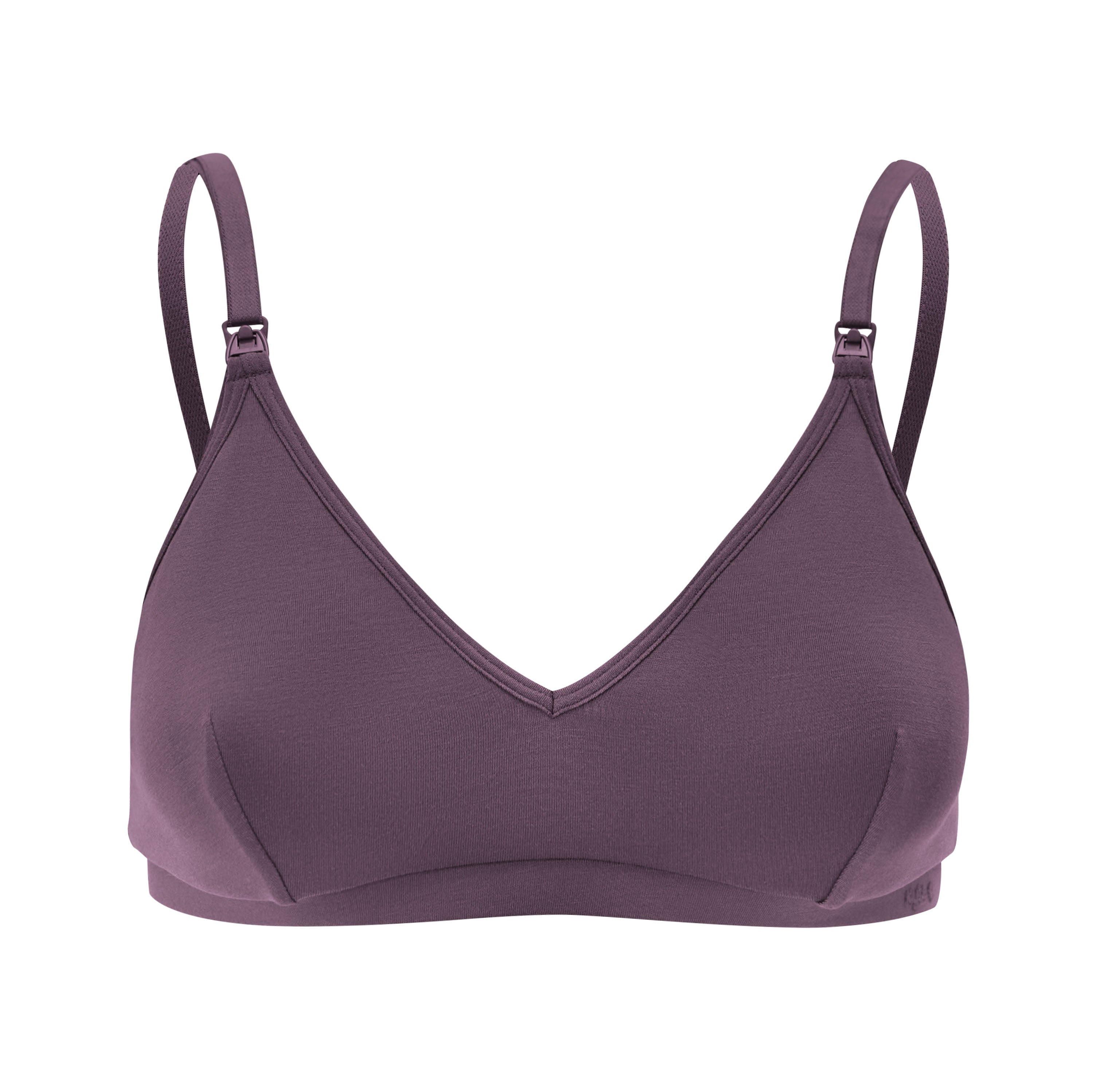 Front of Women's Nursing Bra in Currant