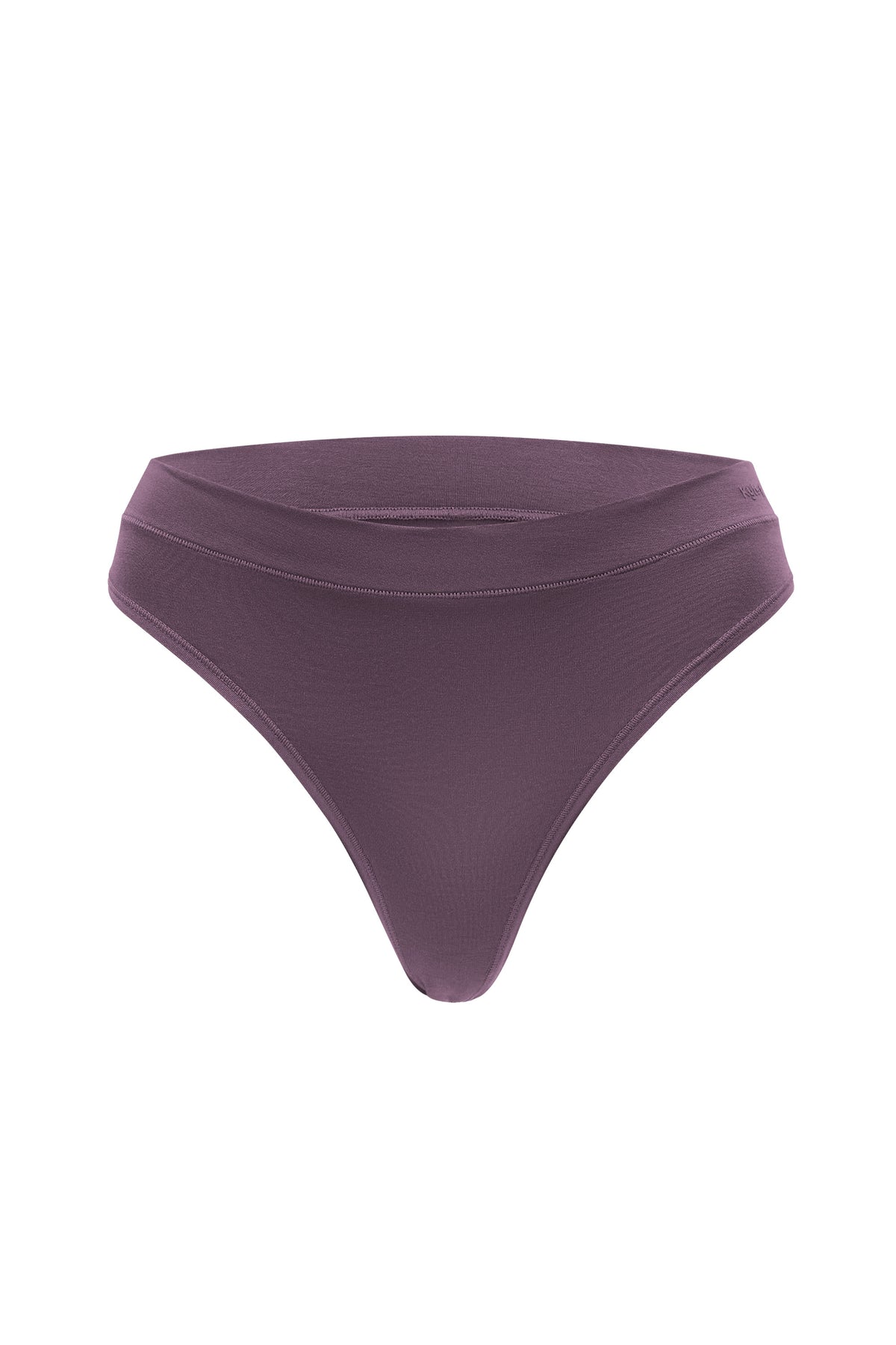 Front of the Women's Thong in Currant