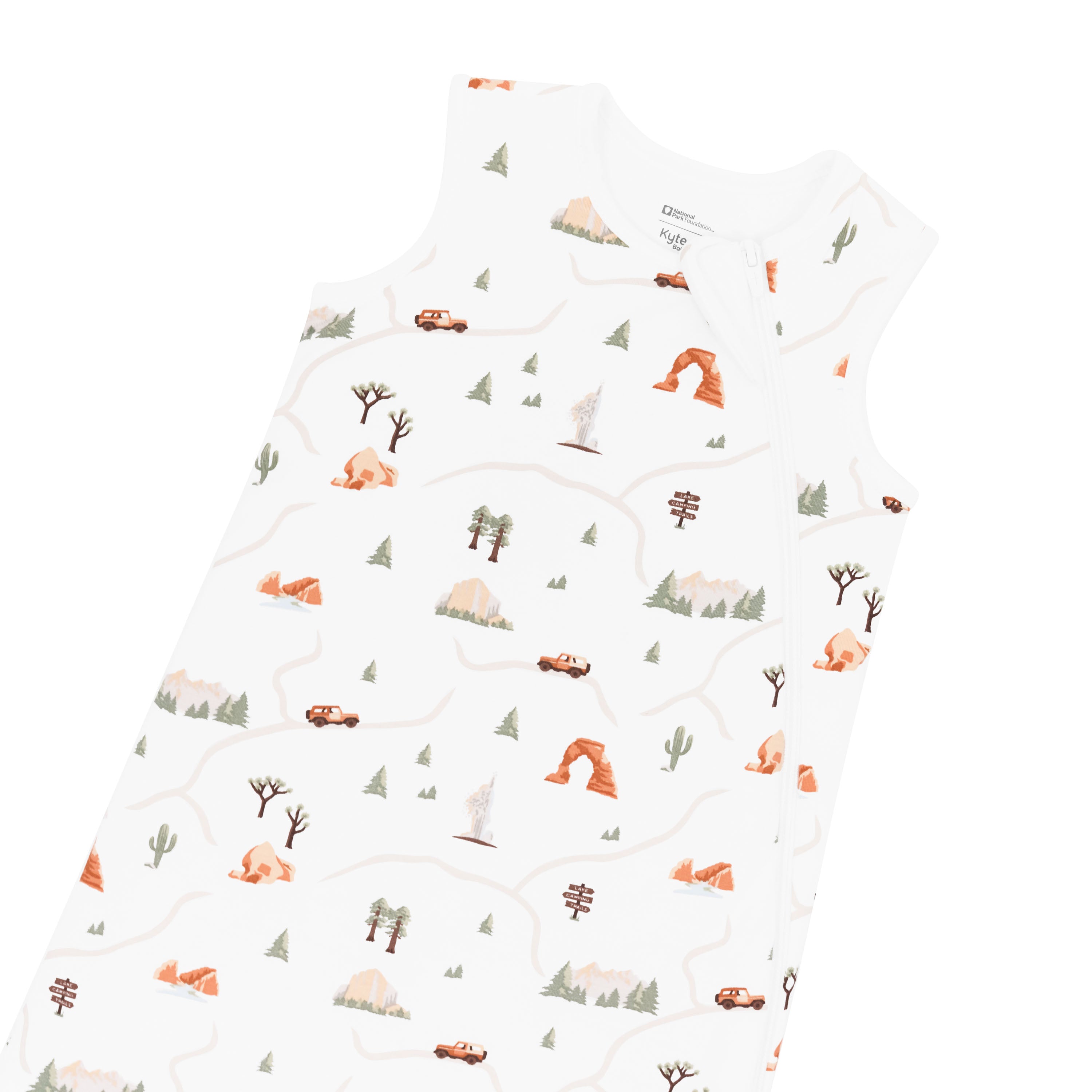 Zipper garage on Sleep Bag in Road Trip 1.0 TOG