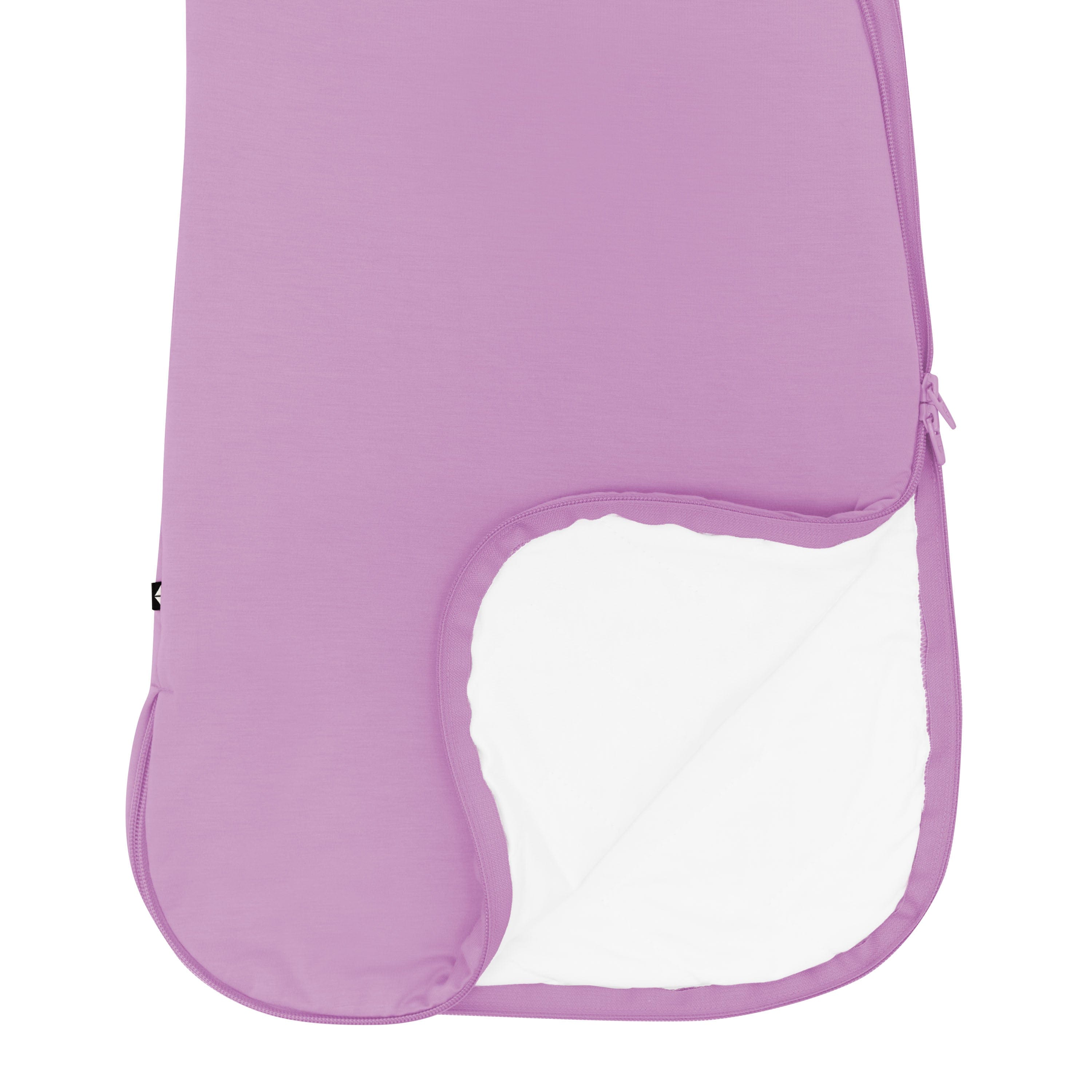 Kyte Baby Sleep Bag in Poi 1.0 showing dual zipper