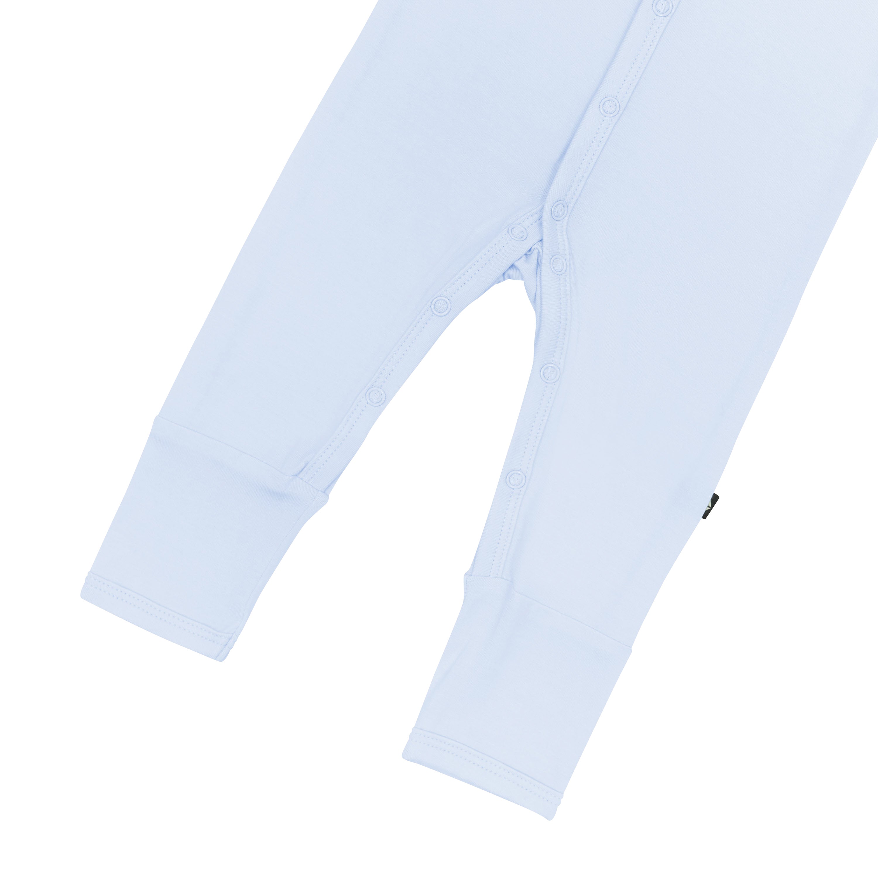 Bottom snaps on the Romper in Mist