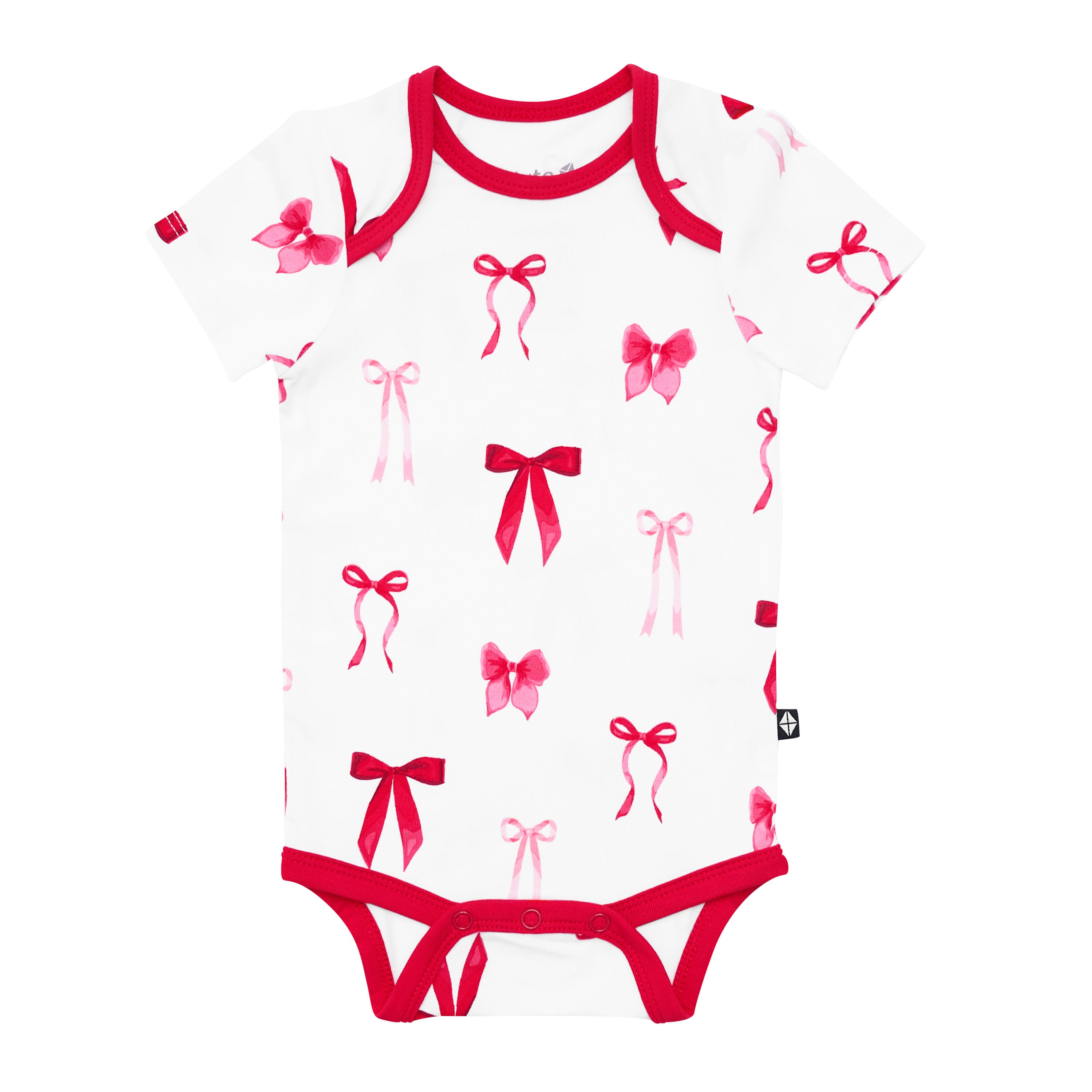 Product photo of the soft and breathable Bodysuit in Small Love Bow