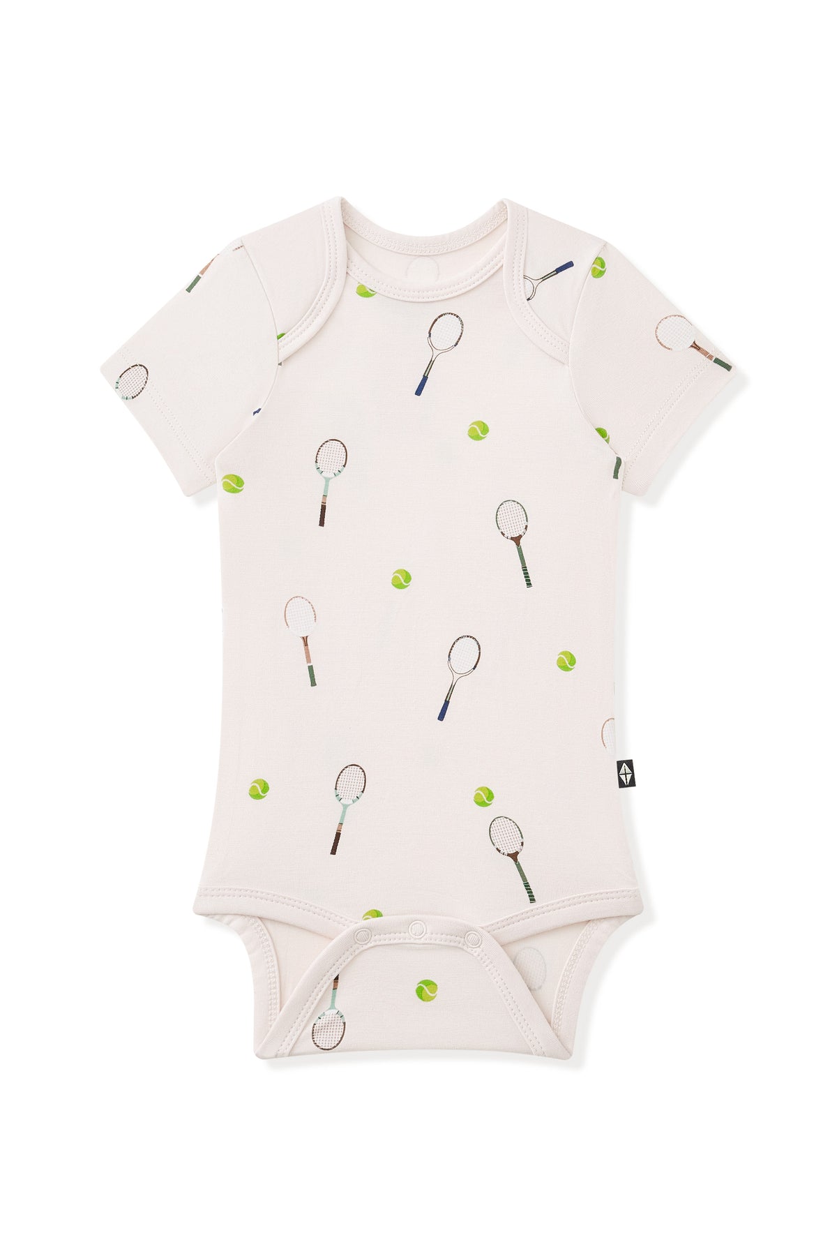 Bodysuit in Tennis print on a white background