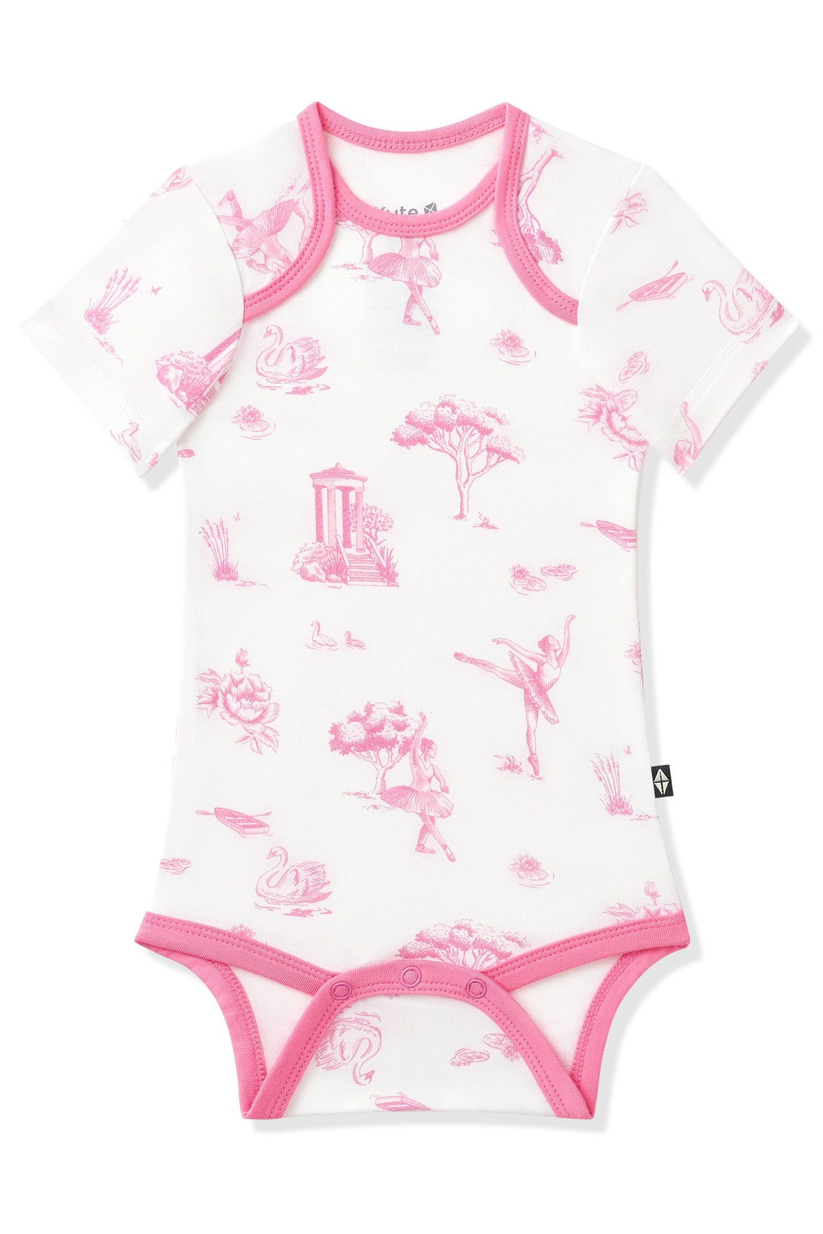 Product photo of the Bodysuit in Toile Ballet on a white background