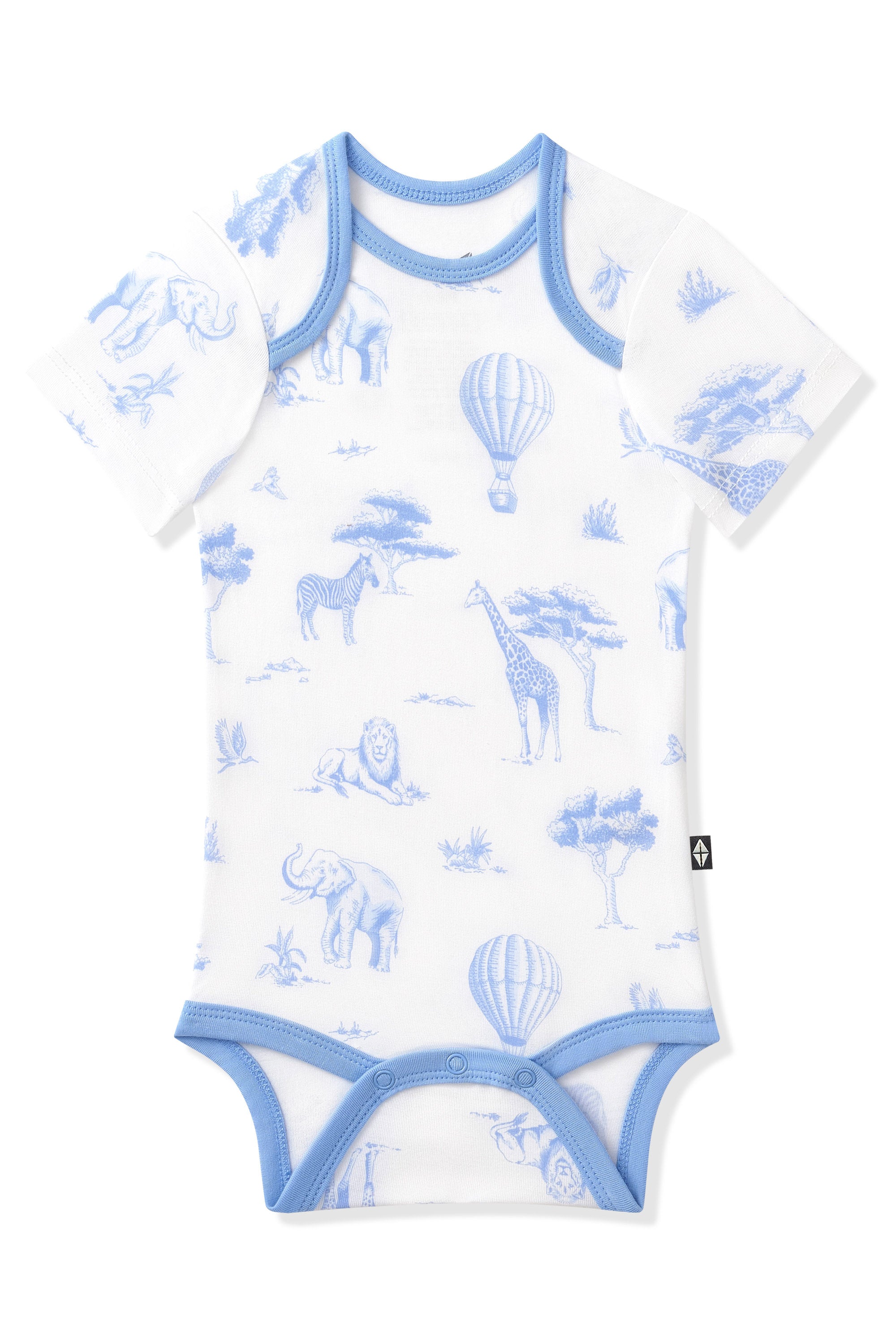 Product photo of the Bodysuit in Toile Safari on a white surface