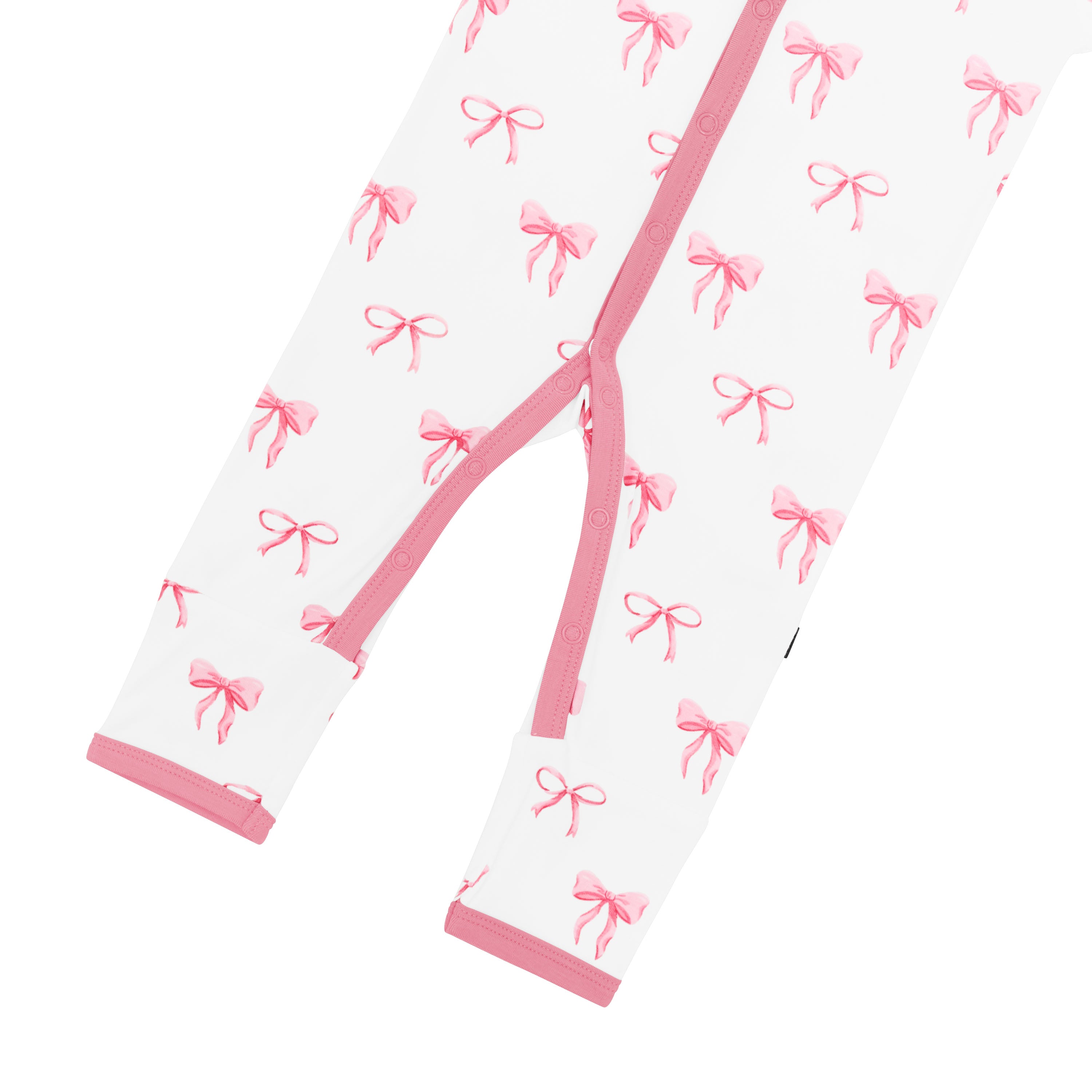 Romper in Bow bottom snap closures