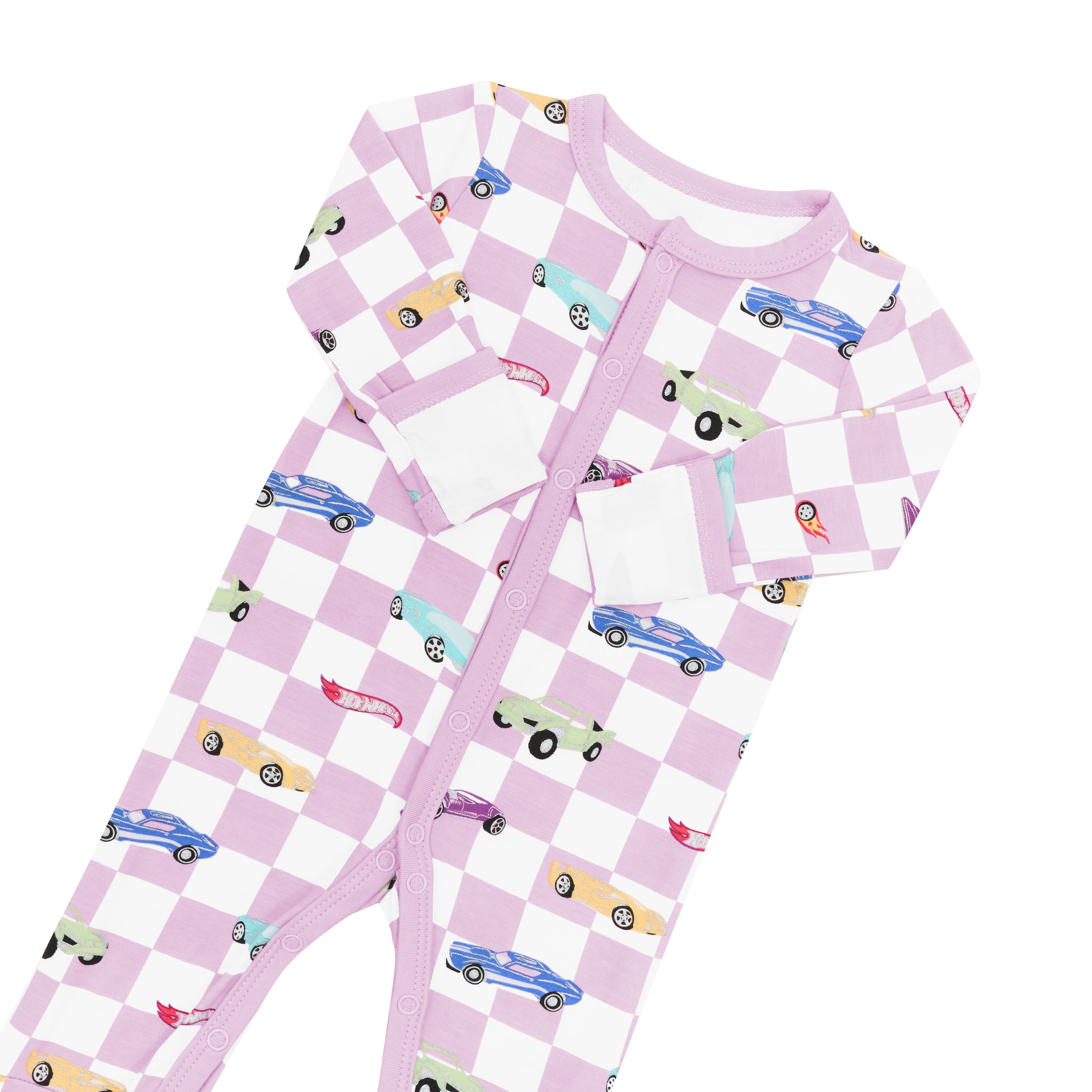 Fold over cuffs on Romper in Sparkles and Speed