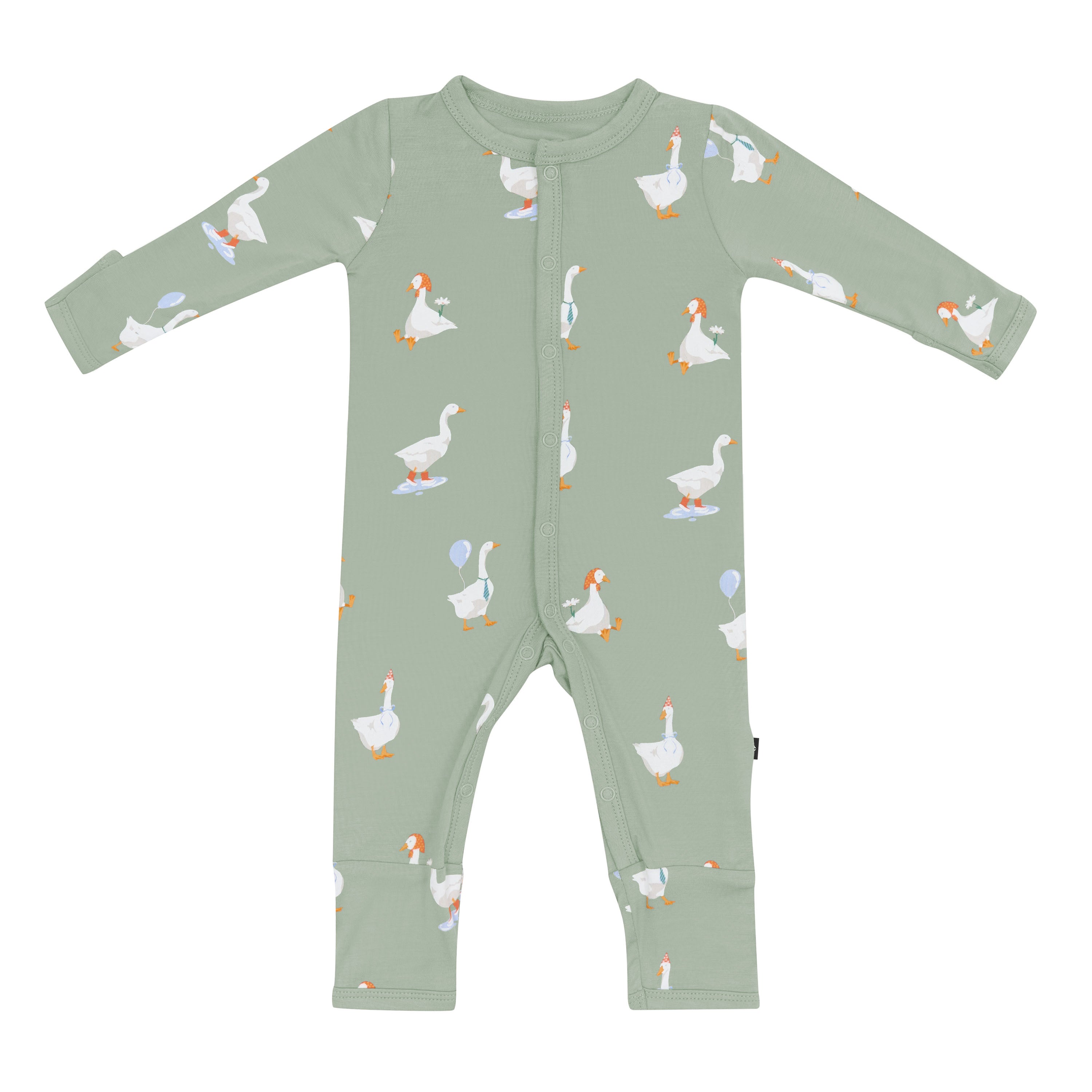 Snap Romper in Silly Goose