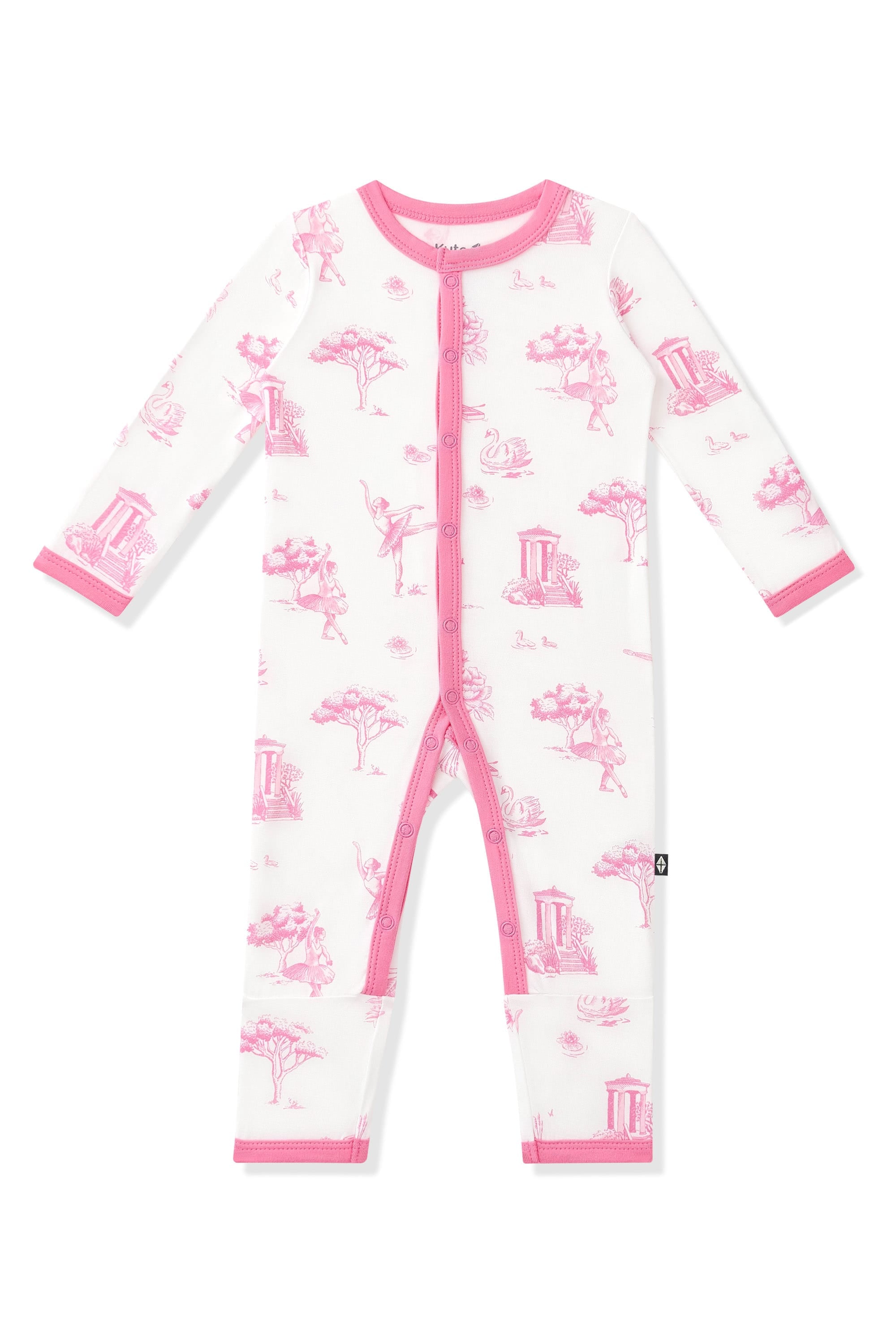 Product photo of the Romper in Toile Ballet on a white background