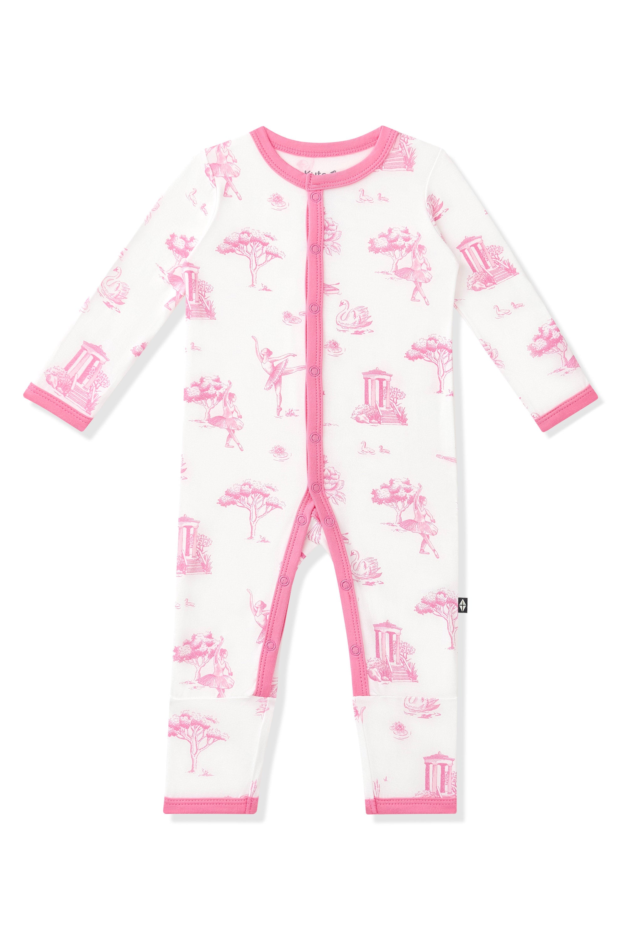 Product photo of the Romper in Toile Ballet on a white background