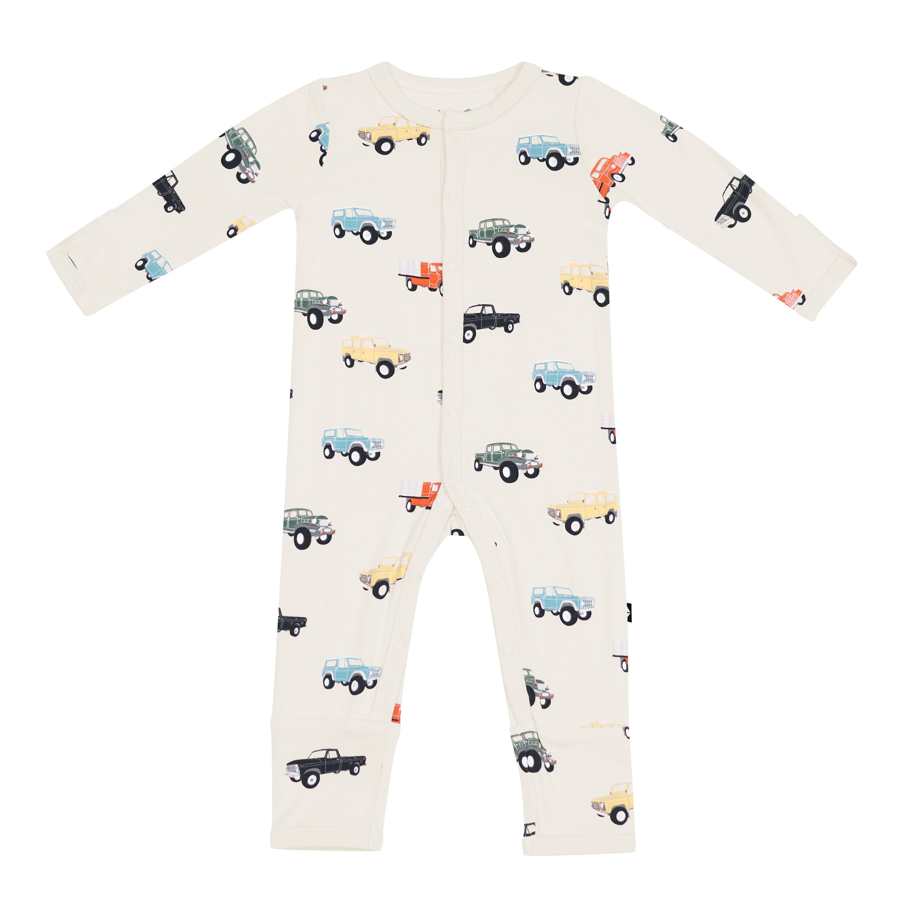 Romper in Vintage Truck vehicle print