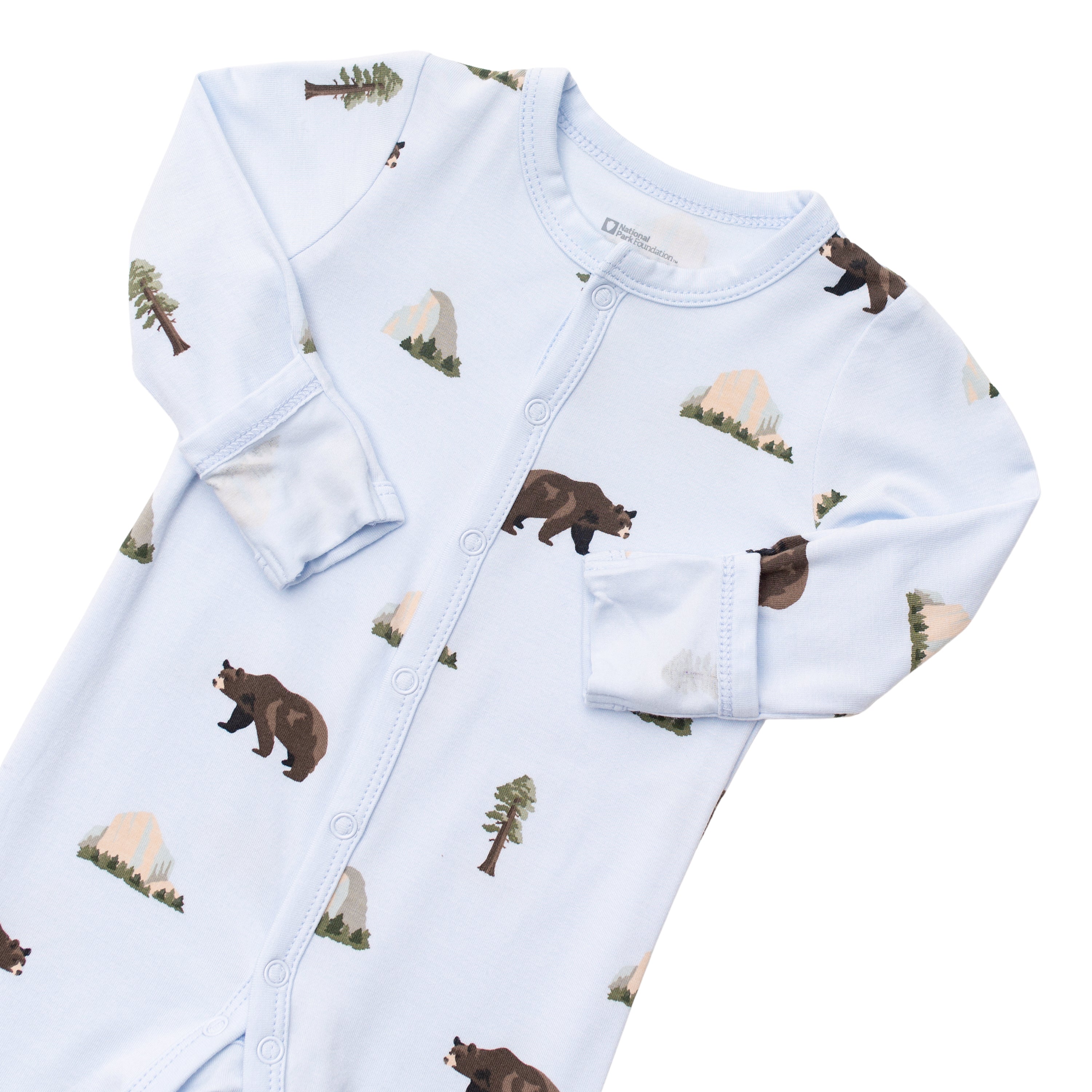 Foldover cuffs on Romper in Yosemite