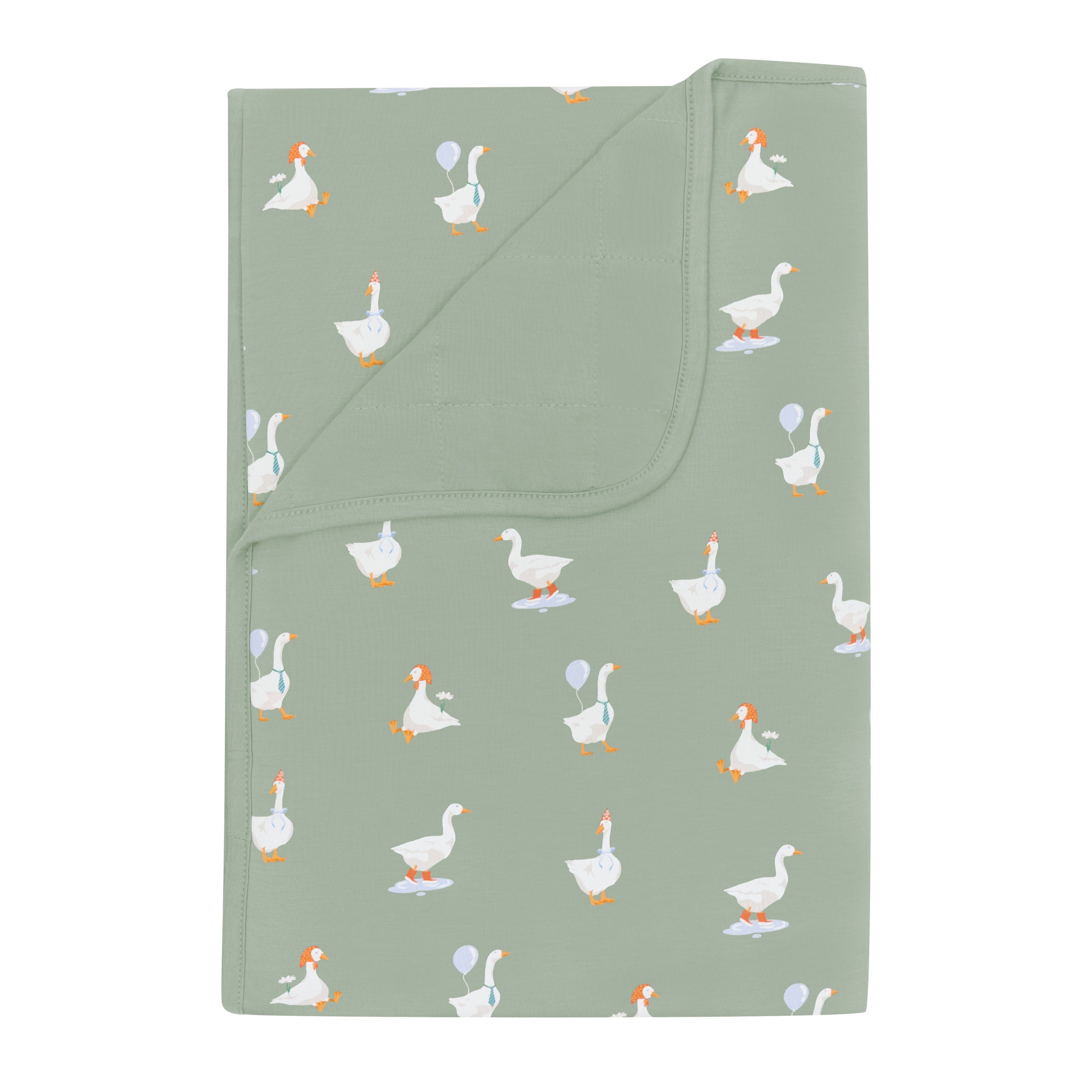 Toddler Blanket in Silly Goose 1.0 with quilted Thyme backing