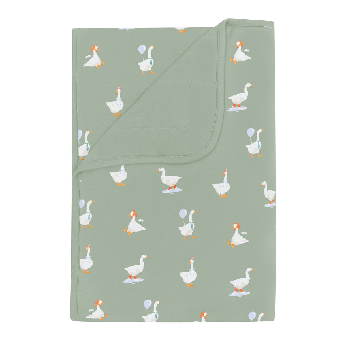 Toddler Blanket in Silly Goose 1.0 with quilted Thyme backing