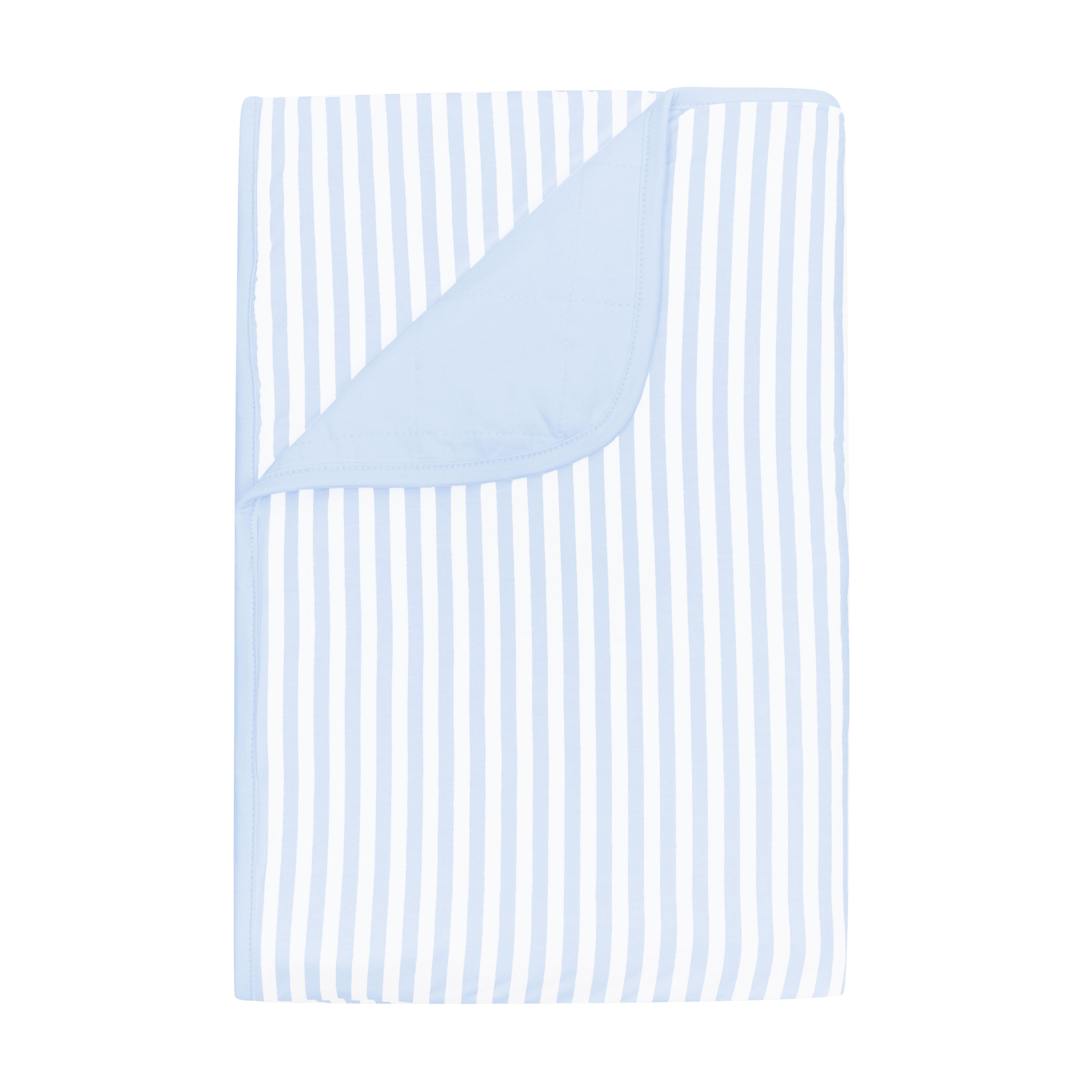 Toddler Blanket in Small Mist Stripe 1.0 with quilted back