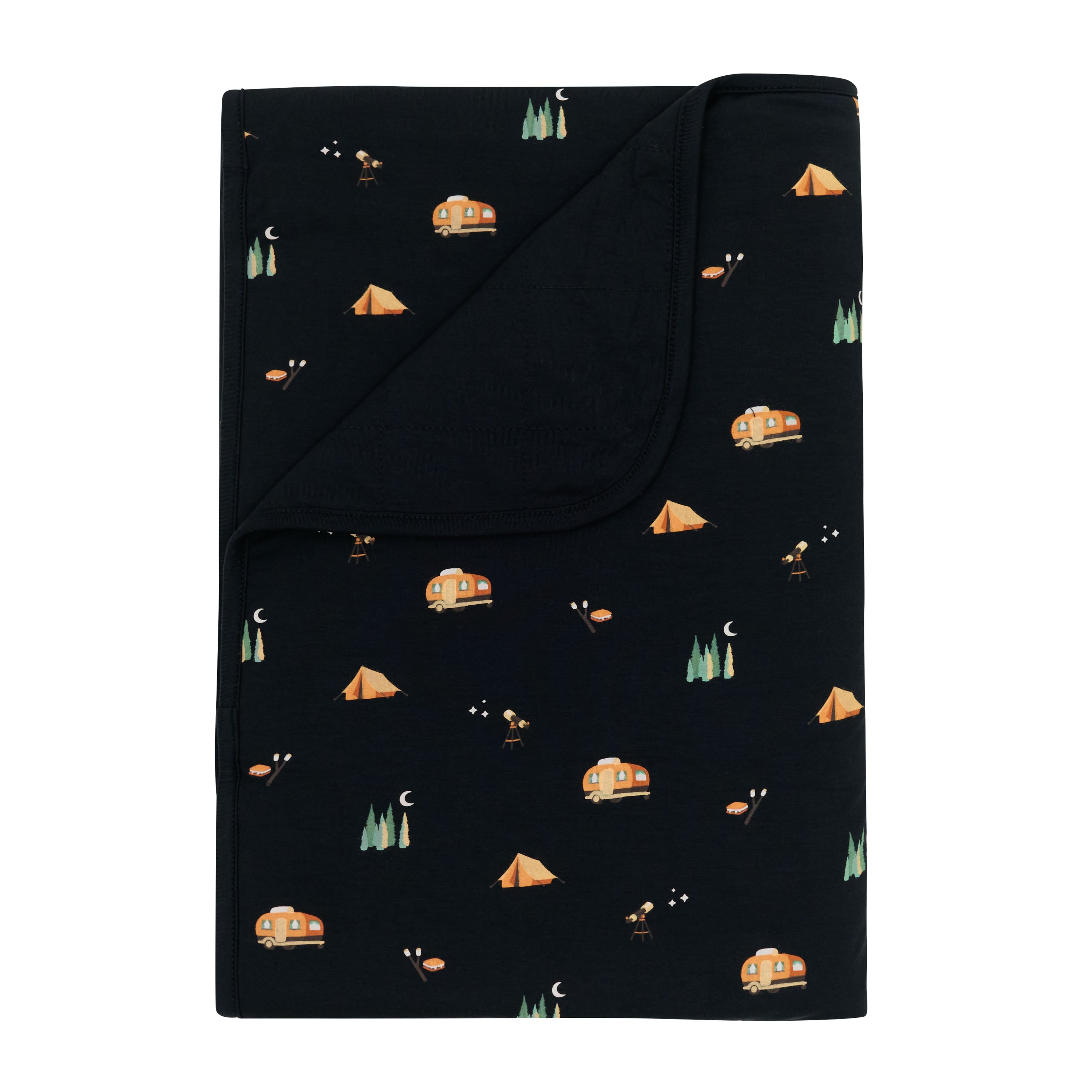 National Parks Toddler Blanket in Under the Stars 1.0 TOG with Midnight backing