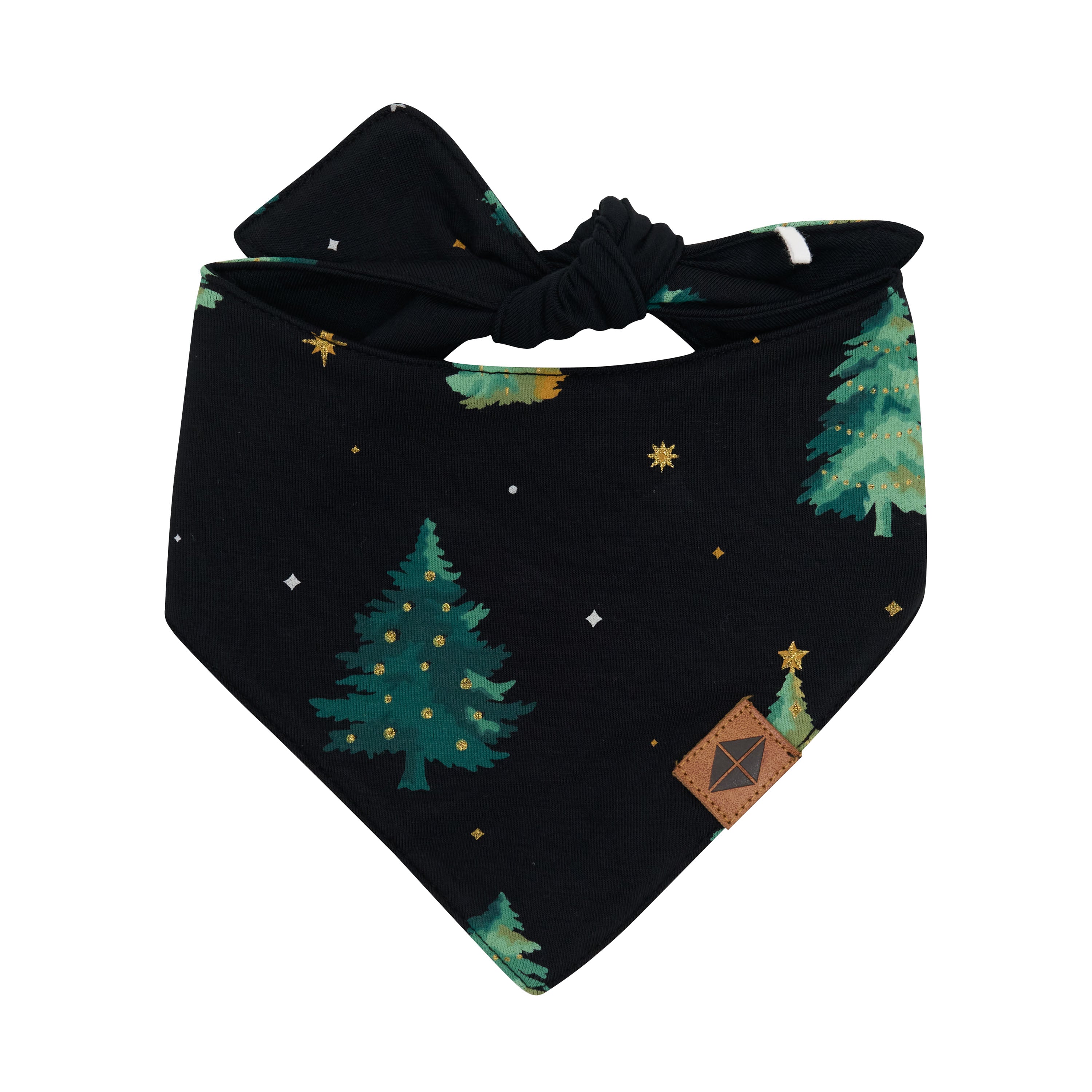 The front of the Dog Bandana in Twinkle Tree