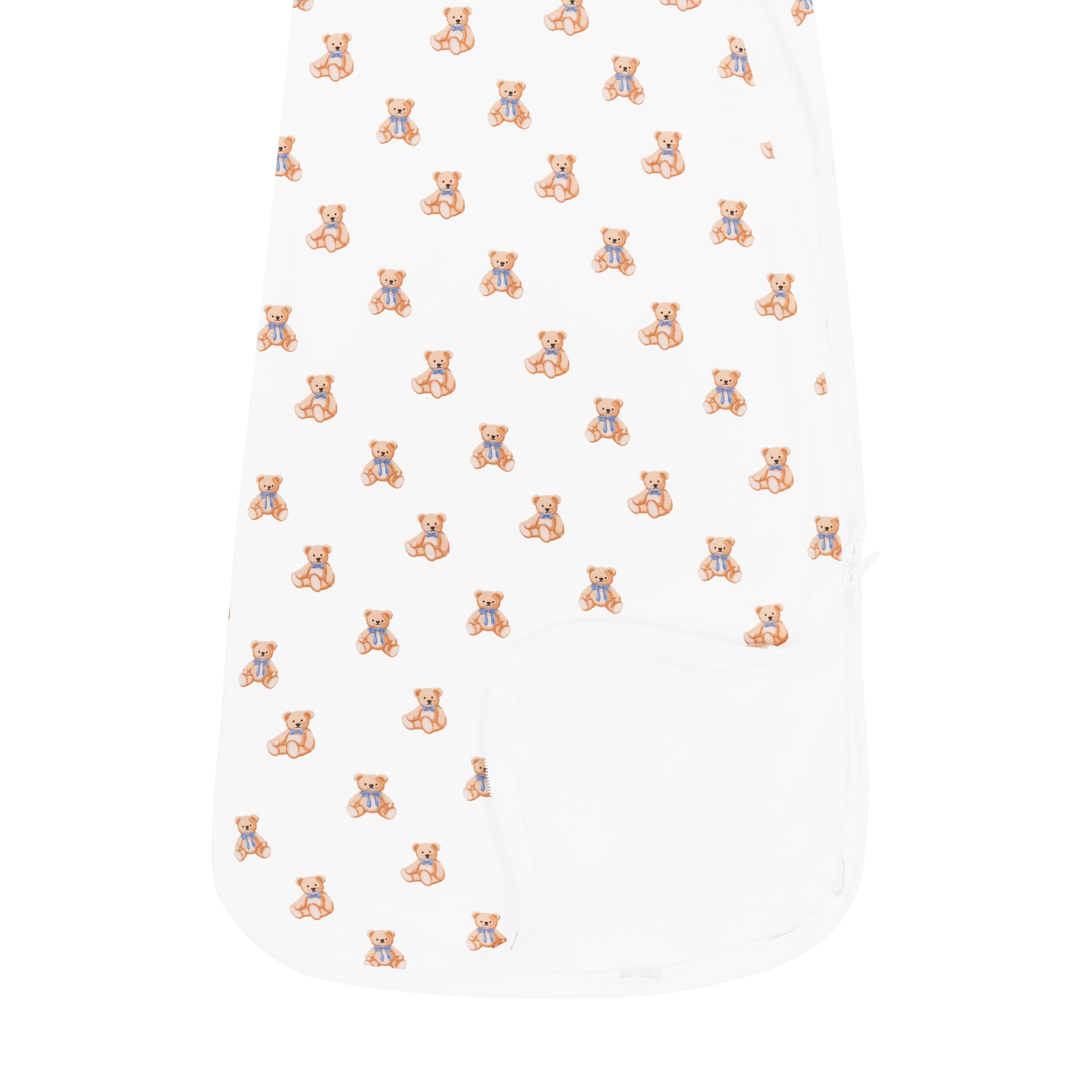 Sleep Bag in Teddy Bear 0.5 bottom zipper of the dual zipper system