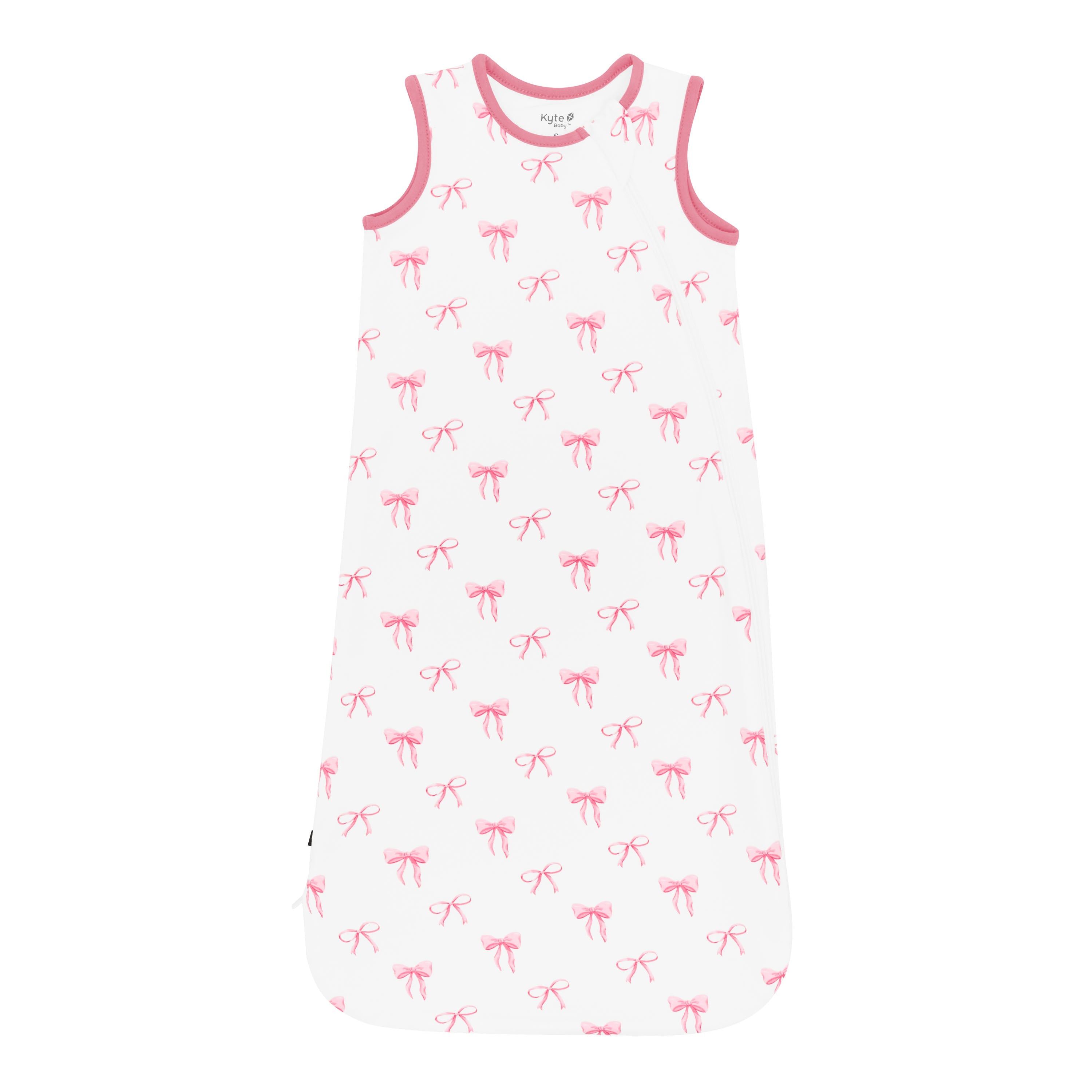 Pink and White Sleep Bag in Bow 0.5