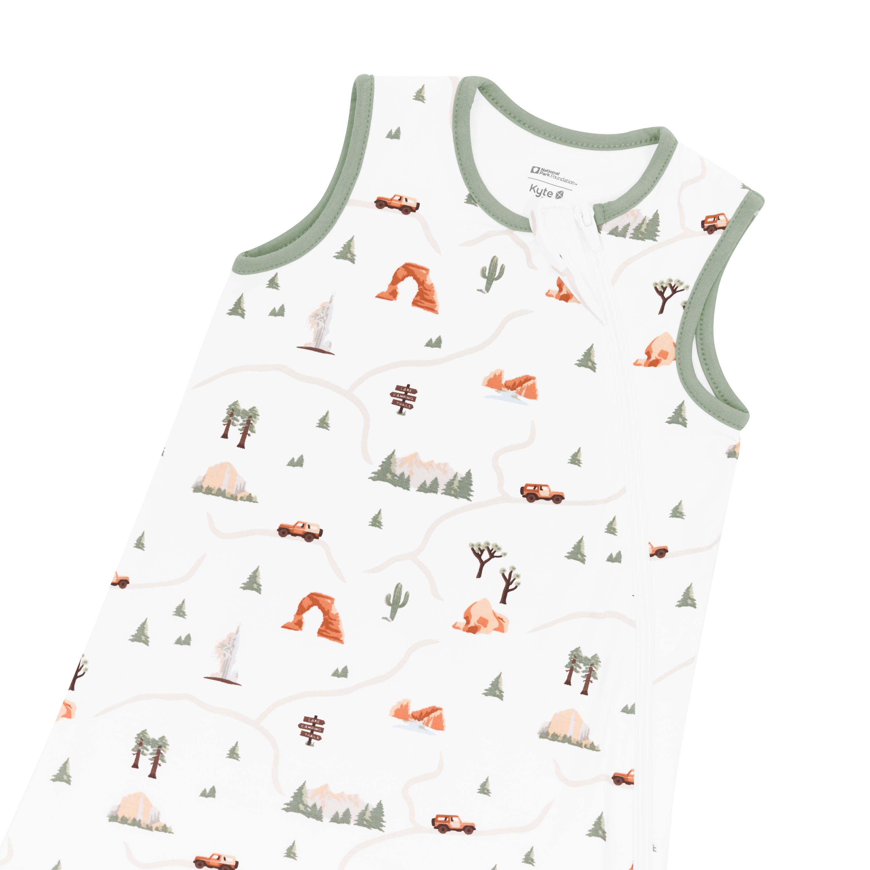 Zipper garage shown on the Sleep Bag in Road Trip 0.5