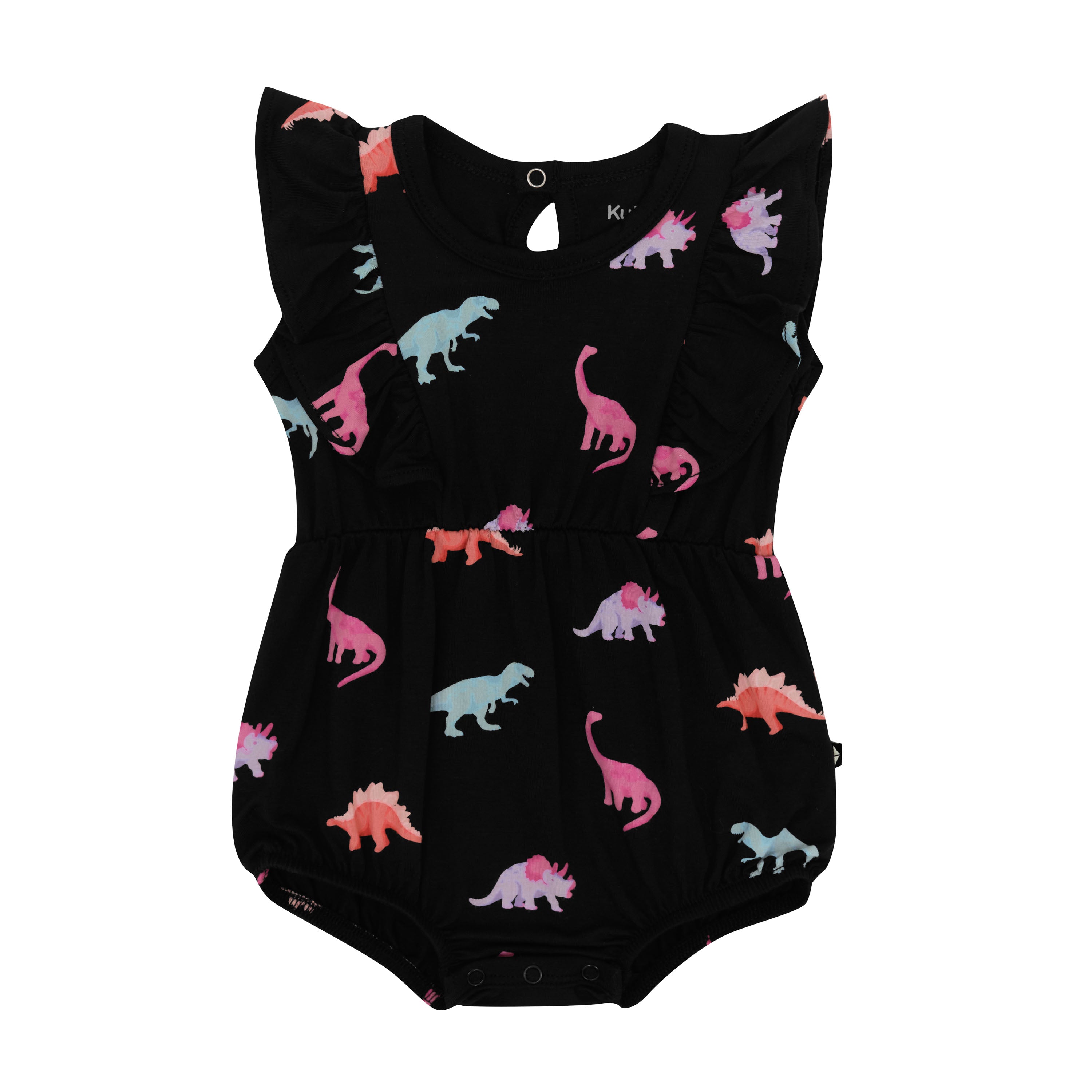 Infant Bubble Romper in Midnight Roar