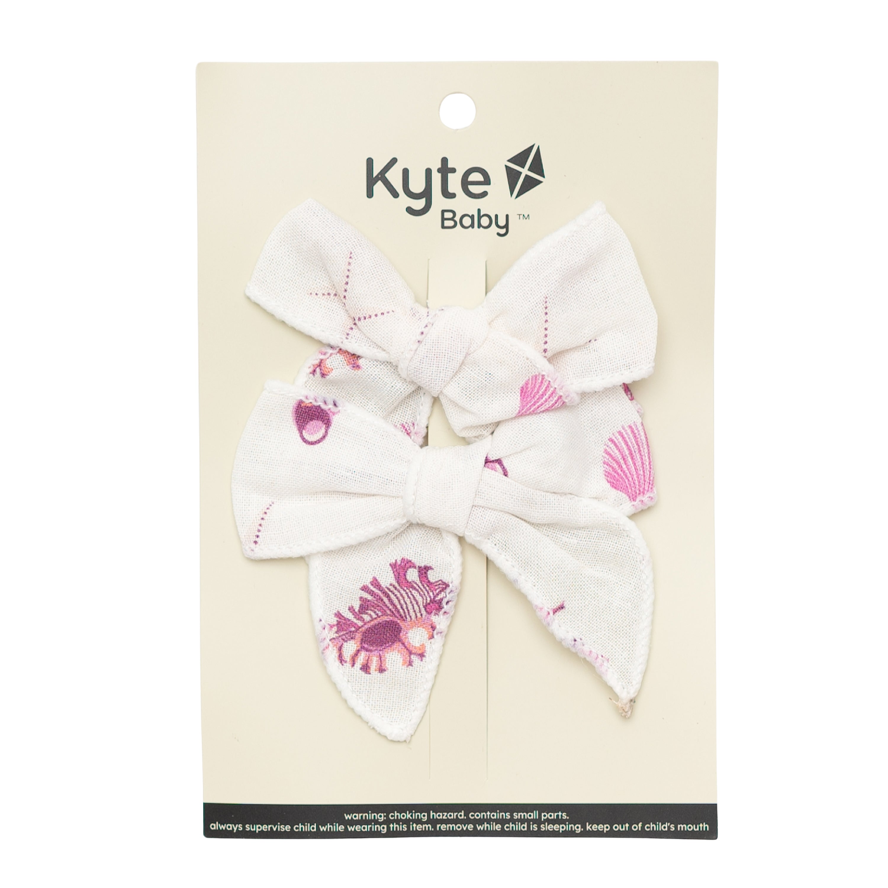 Linen Piggie Bows in Raspberry Shell