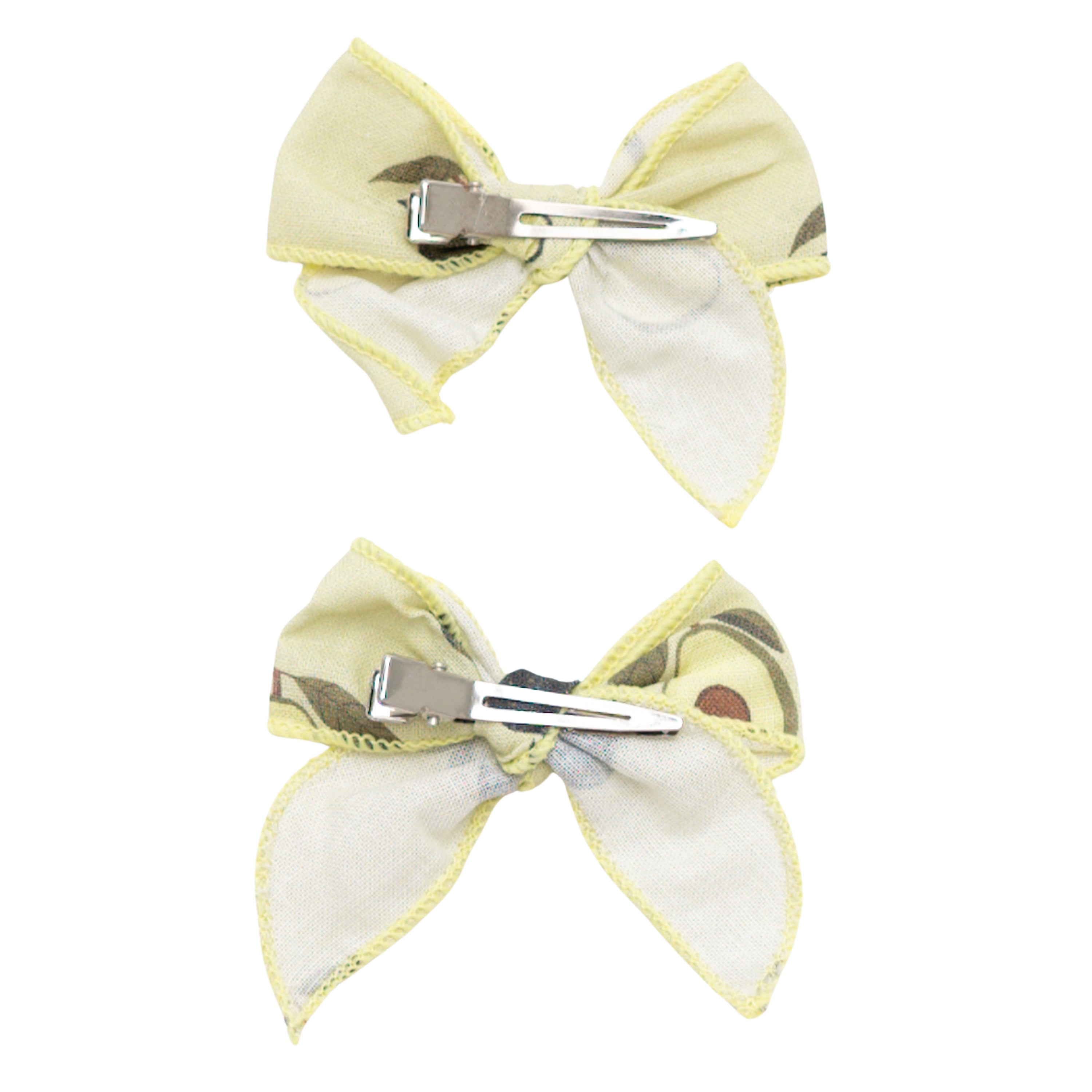 Linen Piggie Bows in Avocado