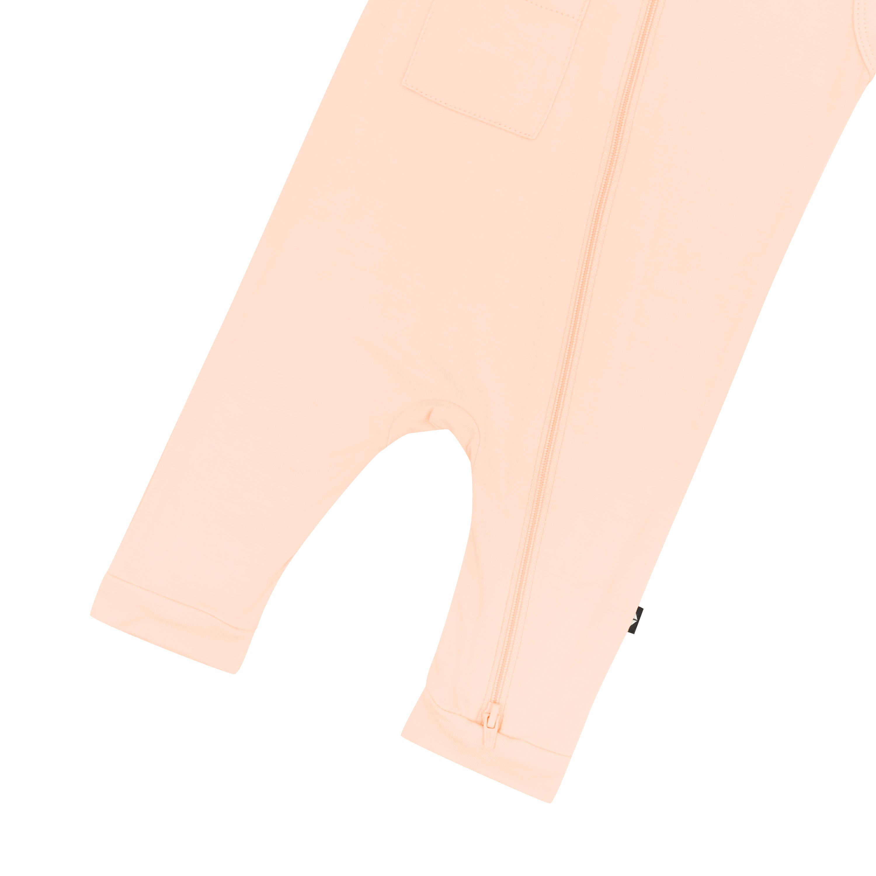 Zippered Sleeveless Romper in Canyon bottom zipper shown