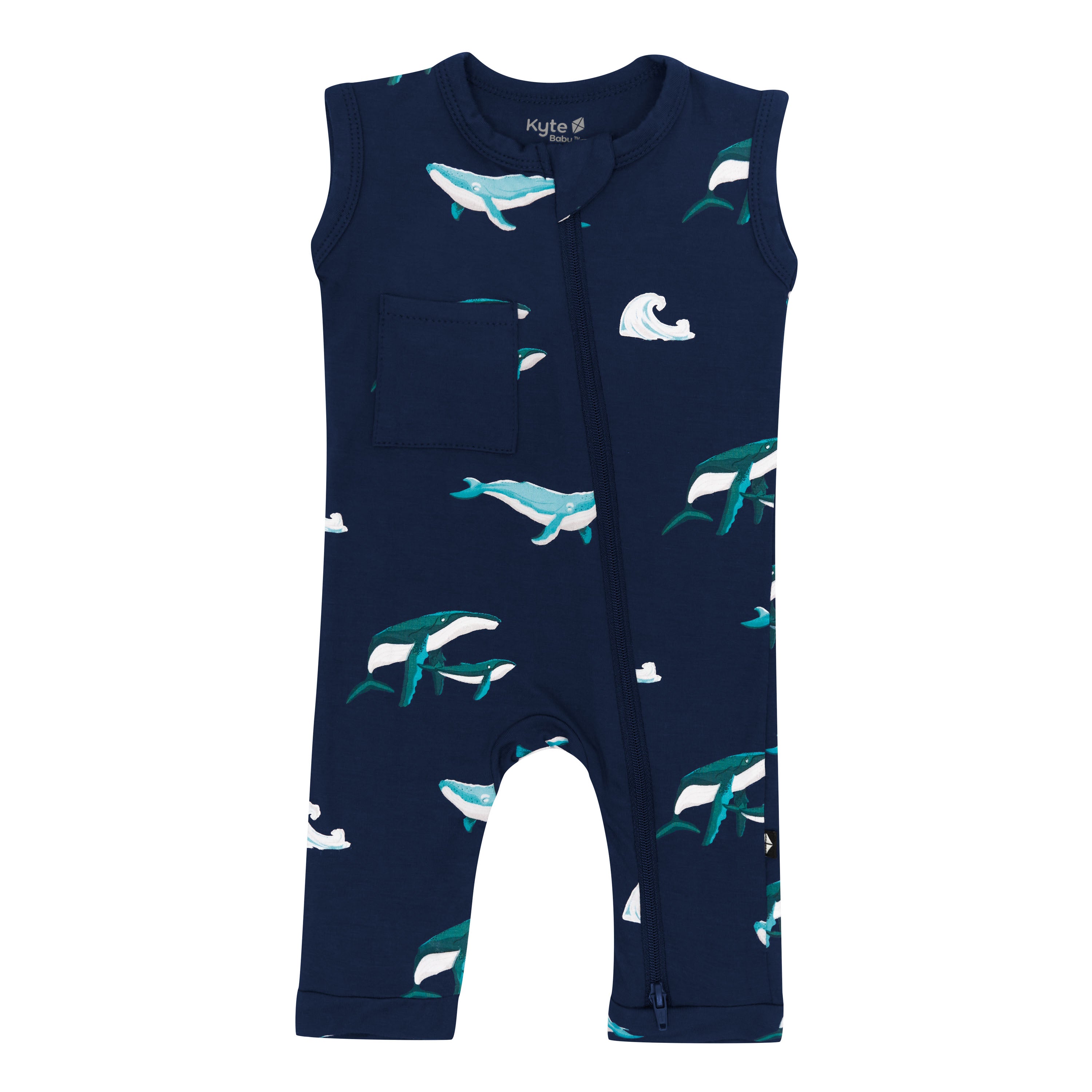 Kyte Baby Zippered Sleeveless Romper in Humpback