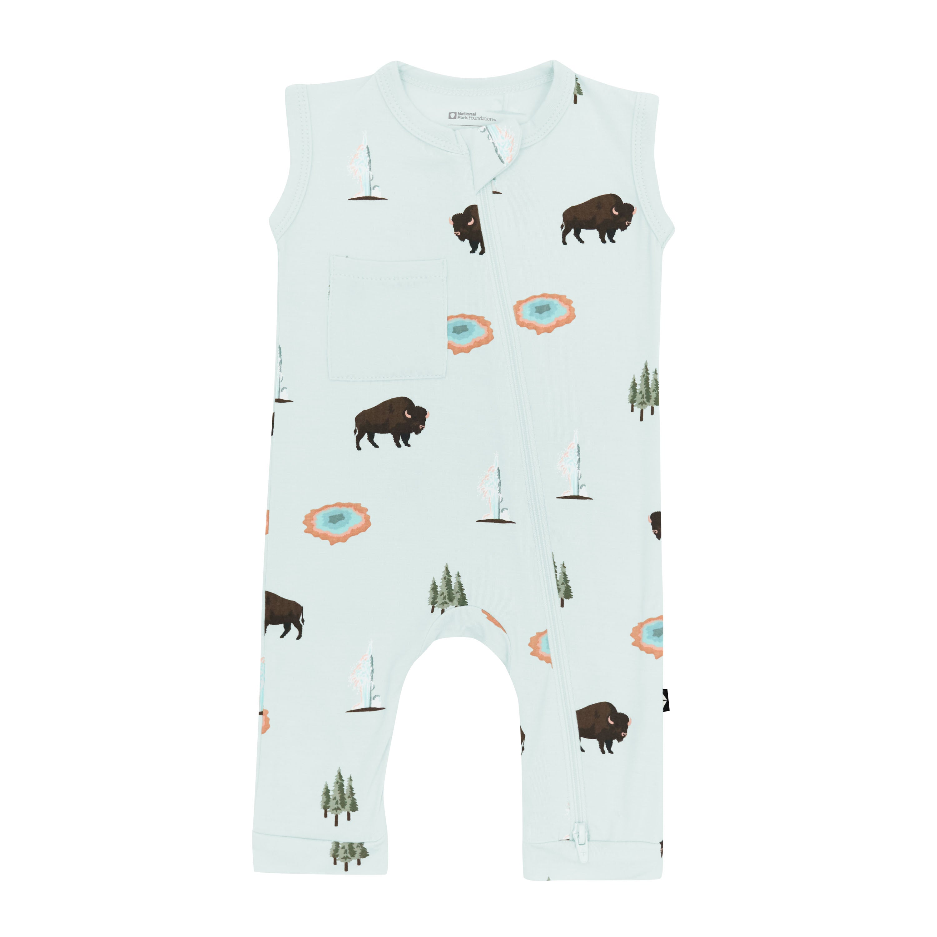 Zippered Sleeveless Romper in Yellowstone