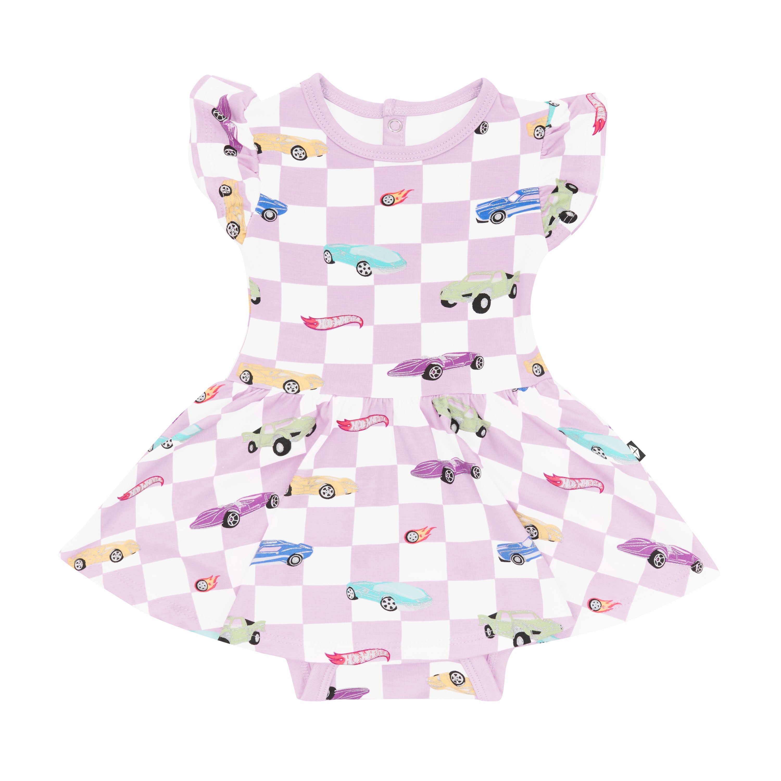 Kyte Baby's Twirl Bodysuit Dress in Sparkles and Speed