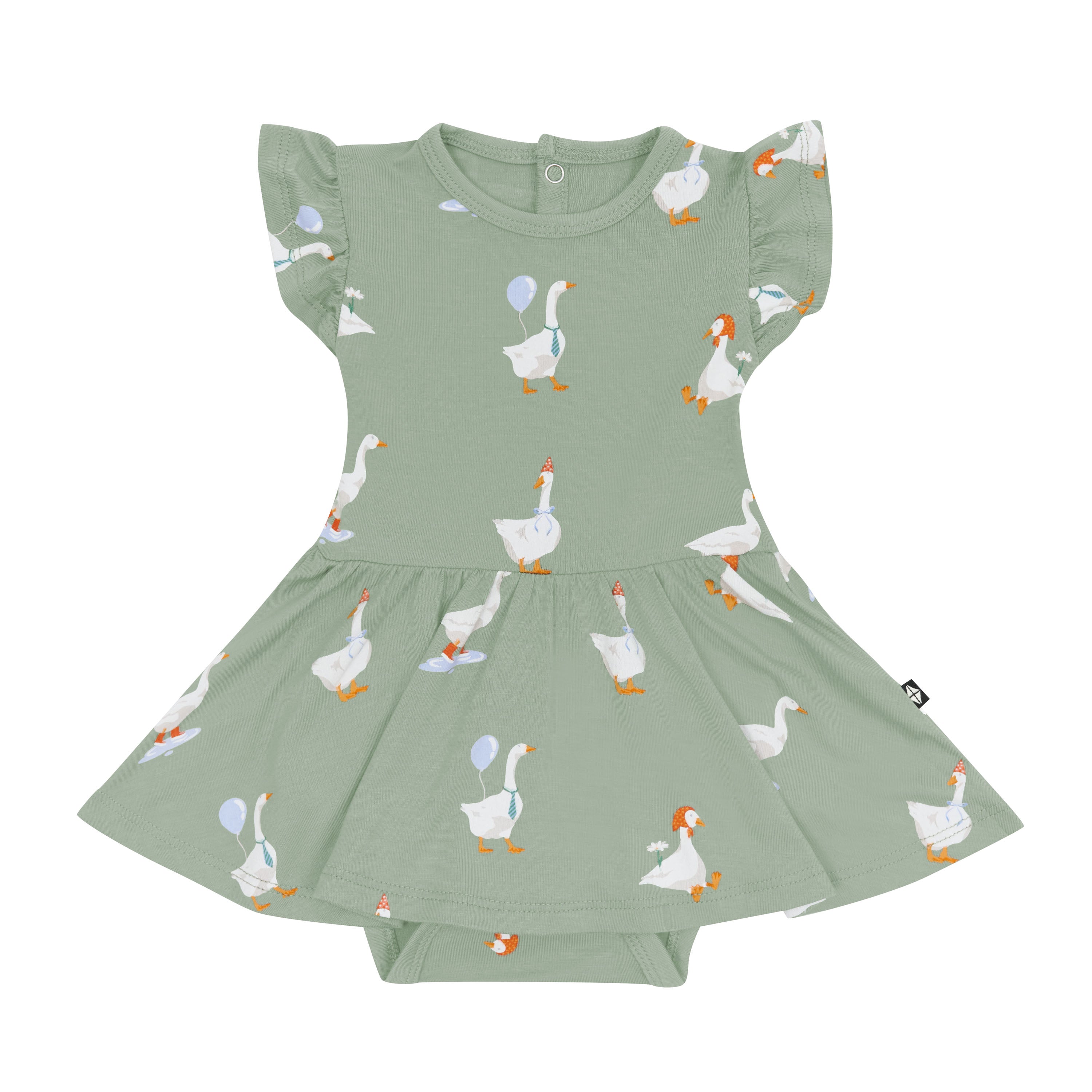 Product photo of the Twirl Bodysuit Dress in Silly Goose