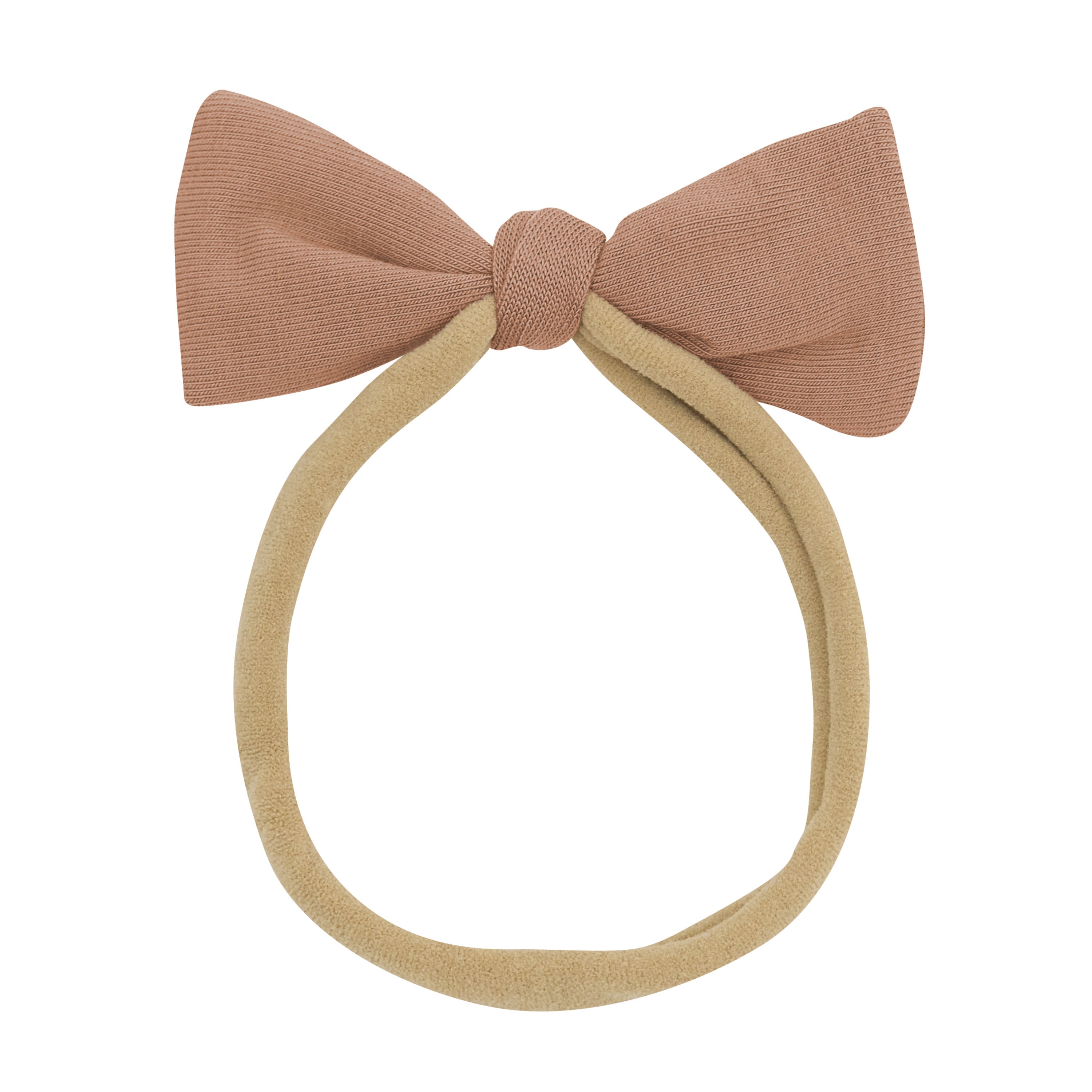 Product photo of the Tiny Nylon Bow in Latte