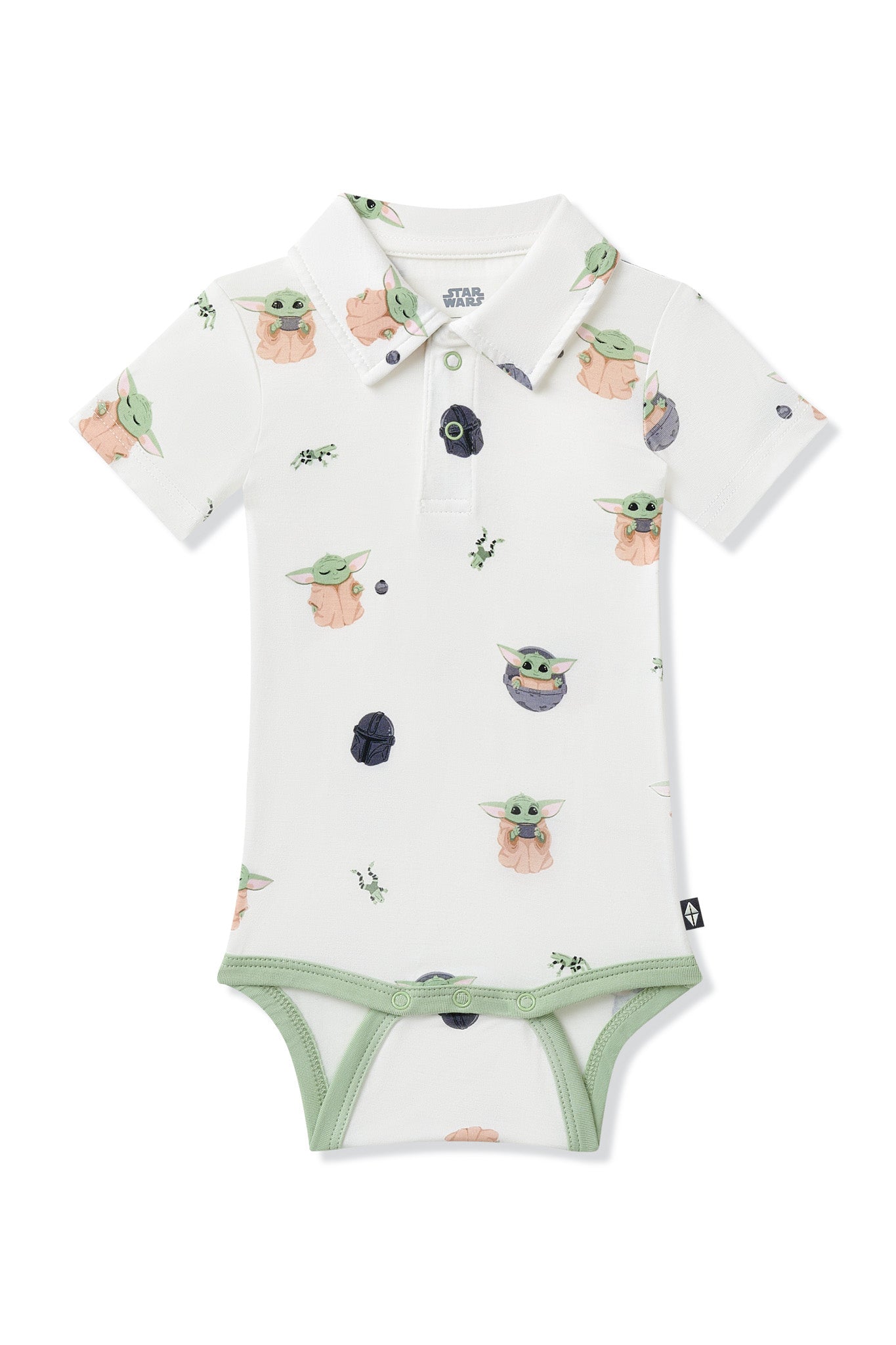 Polo Bodysuit in Grogu™ on a white surface