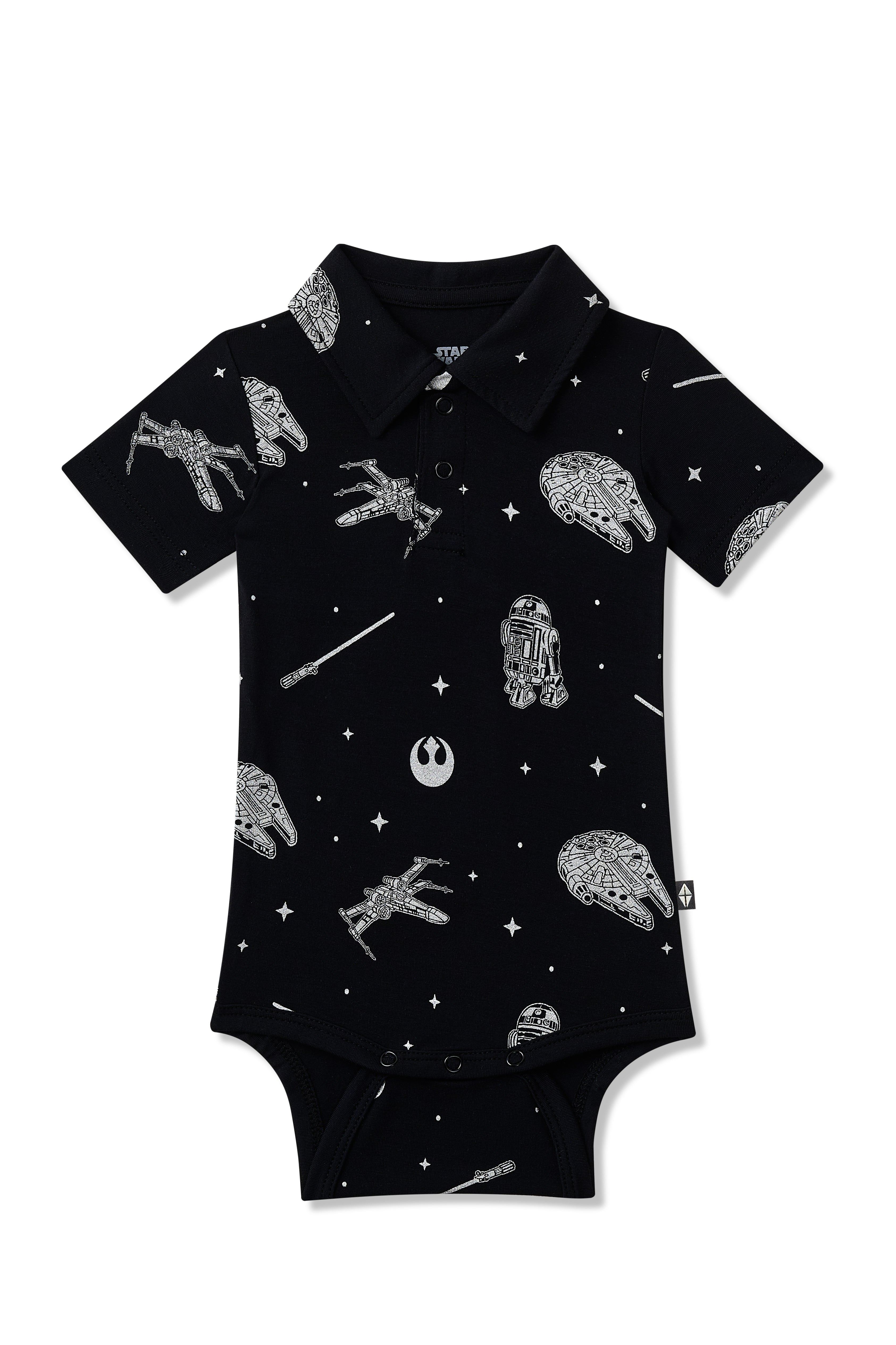 Product photo of the Polo Bodysuit in STAR WARS™ on a white surface