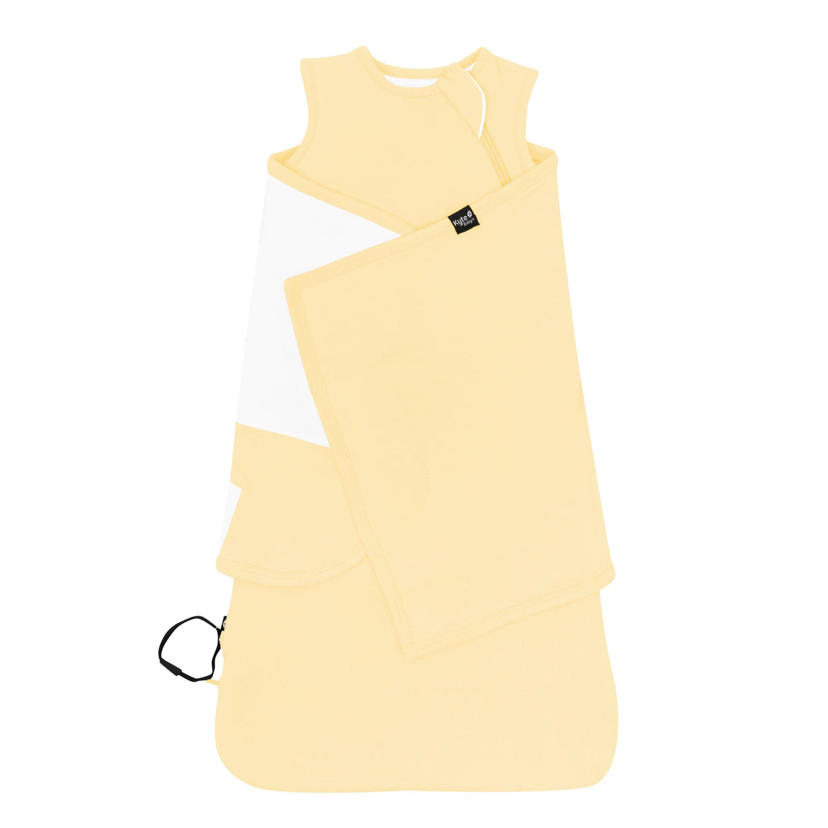 Kyte Baby Sleep Bag Swaddler in Lilikoi shown swaddled
