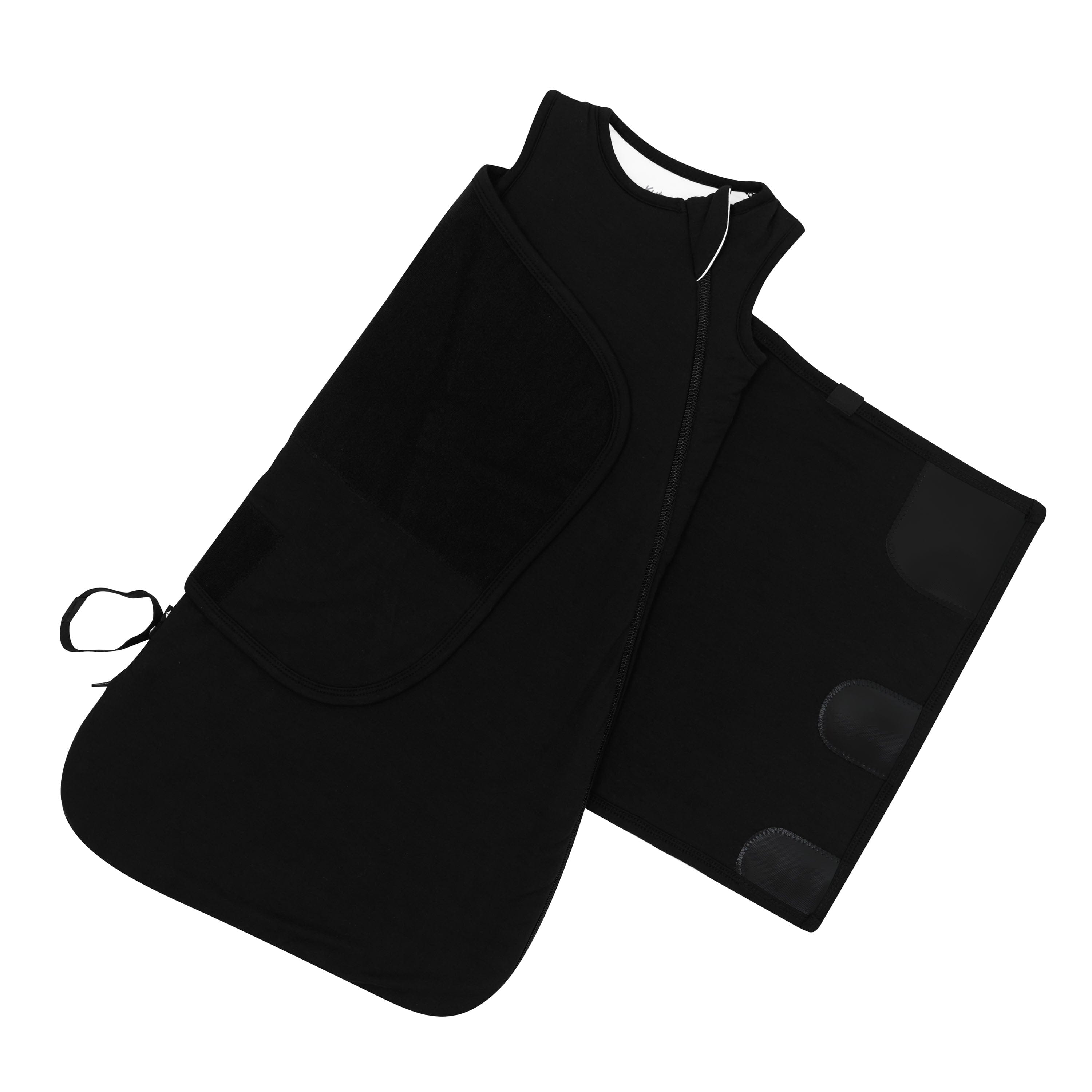 Adjustable swaddle on the swaddle wrap shown on the Sleep Bag Swaddler in Midnight 1.0