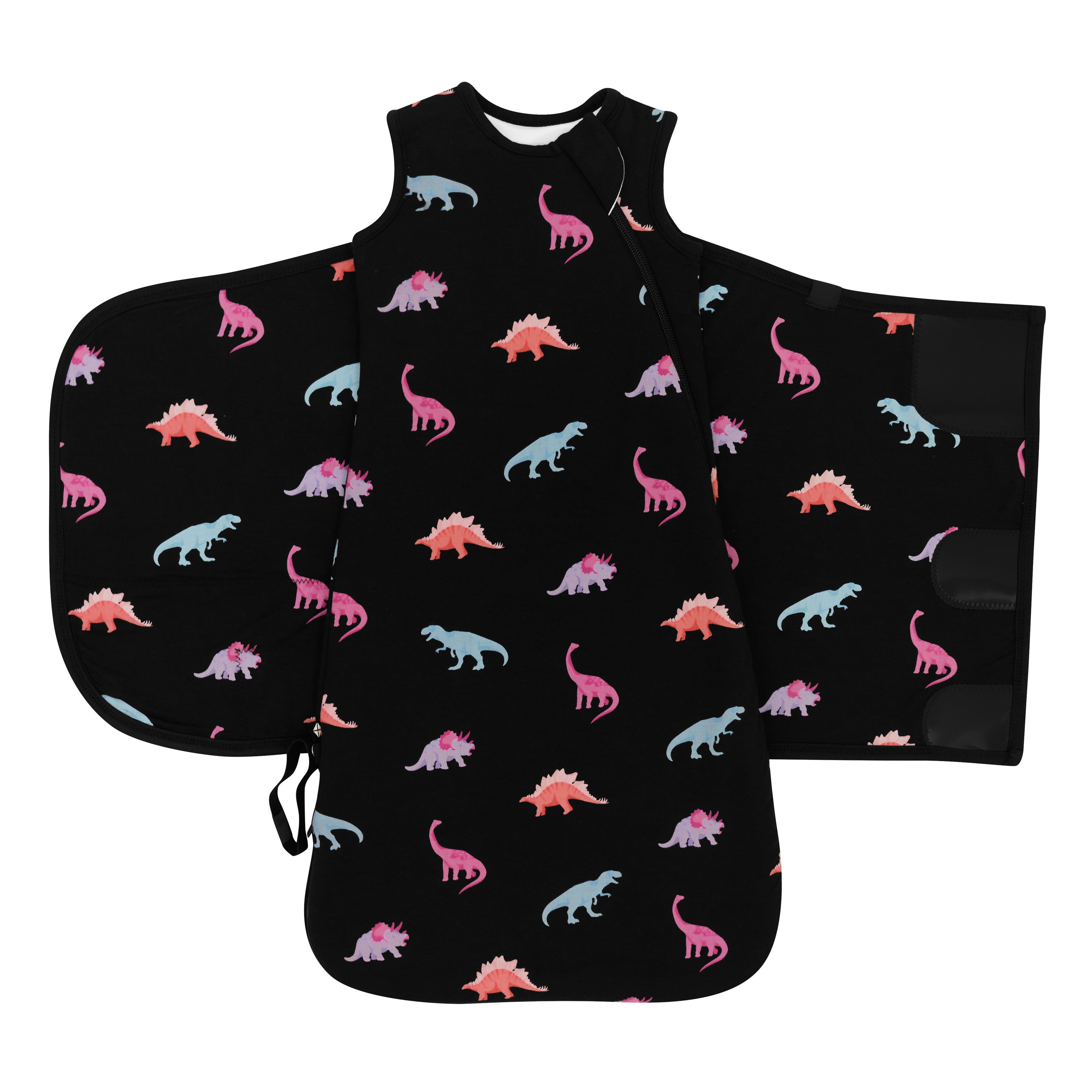 Adjustable Velcro on Kyte Baby 1.0 TOG Sleep Bag Swaddler in Midnight Roar