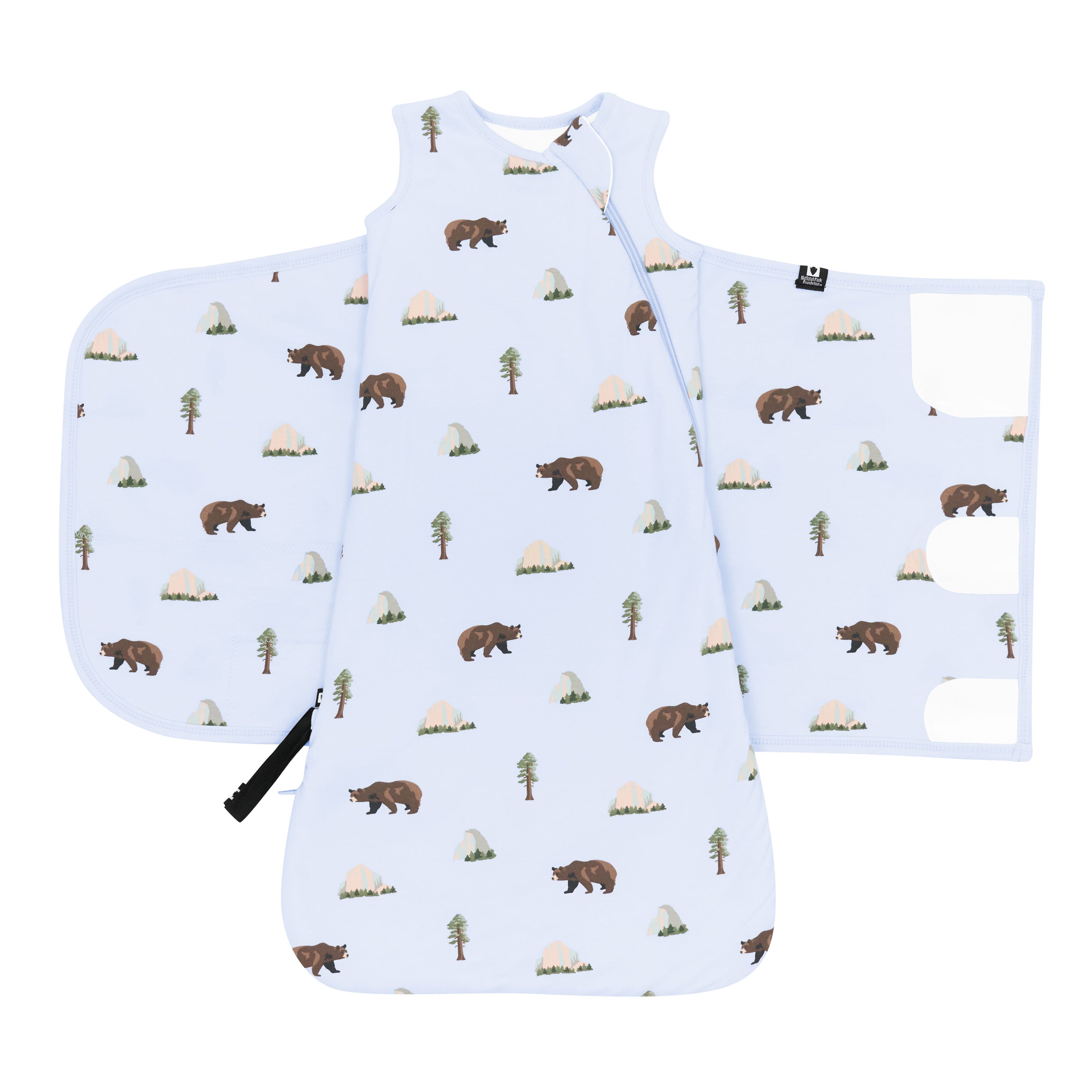 Sleep Bag Swaddler in Yosemite 1.0 unswaddled