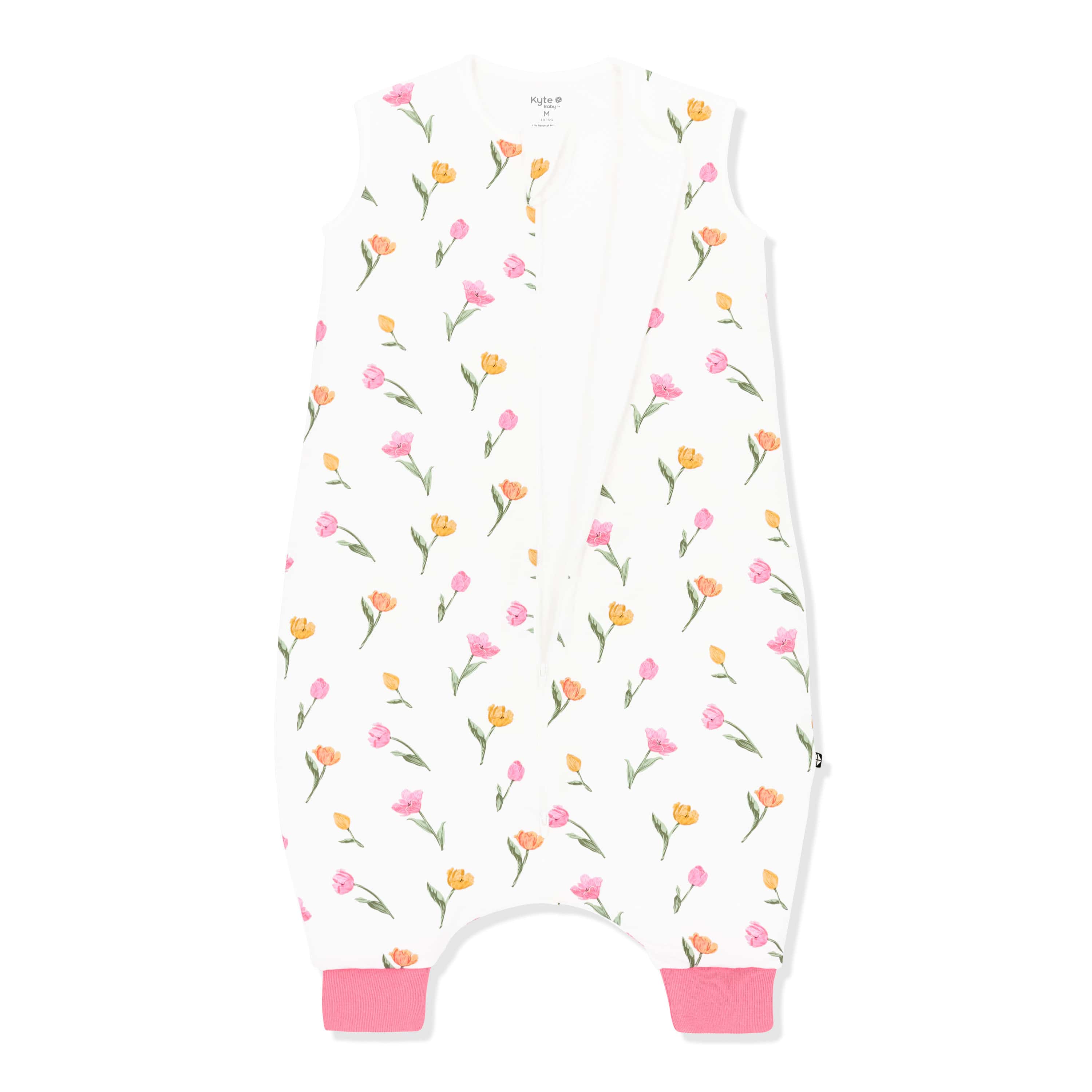 Sleep Bag Walker in Tulip 1.0 shown unzipped