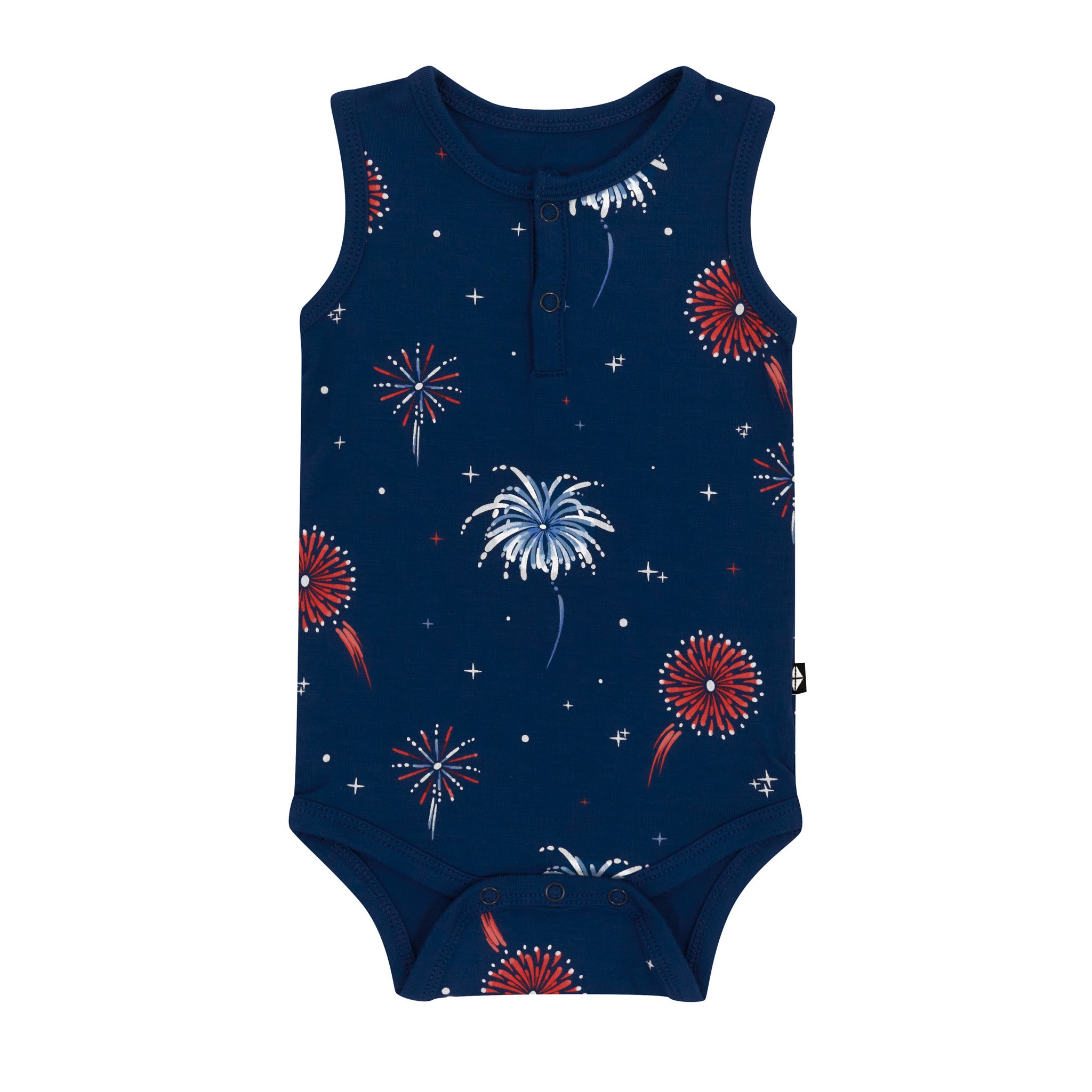 Kyte Baby's Sleeveless Bodysuit in Celebration