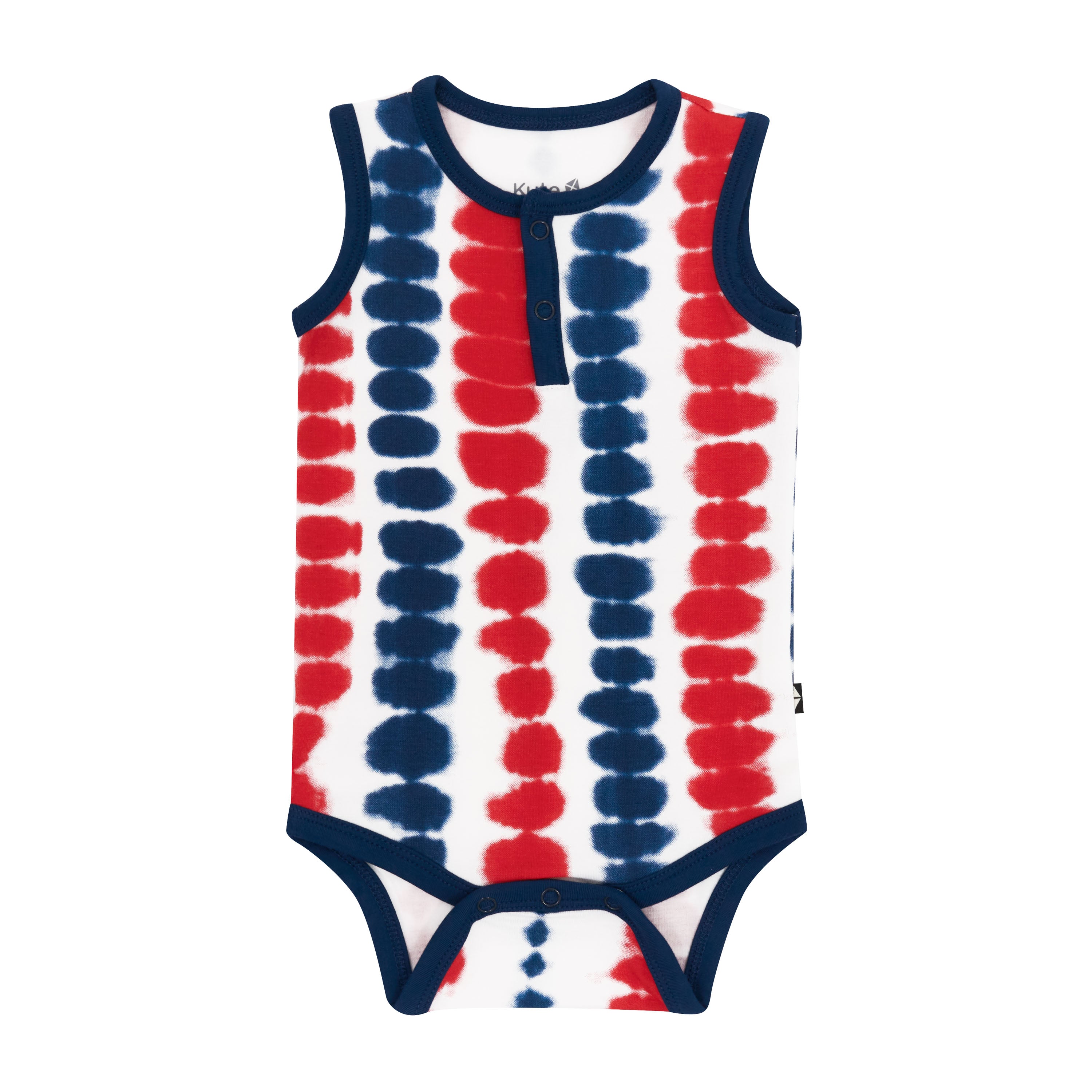 Kyte Baby's Sleeveless Bodysuit in Liberty Rip Tide