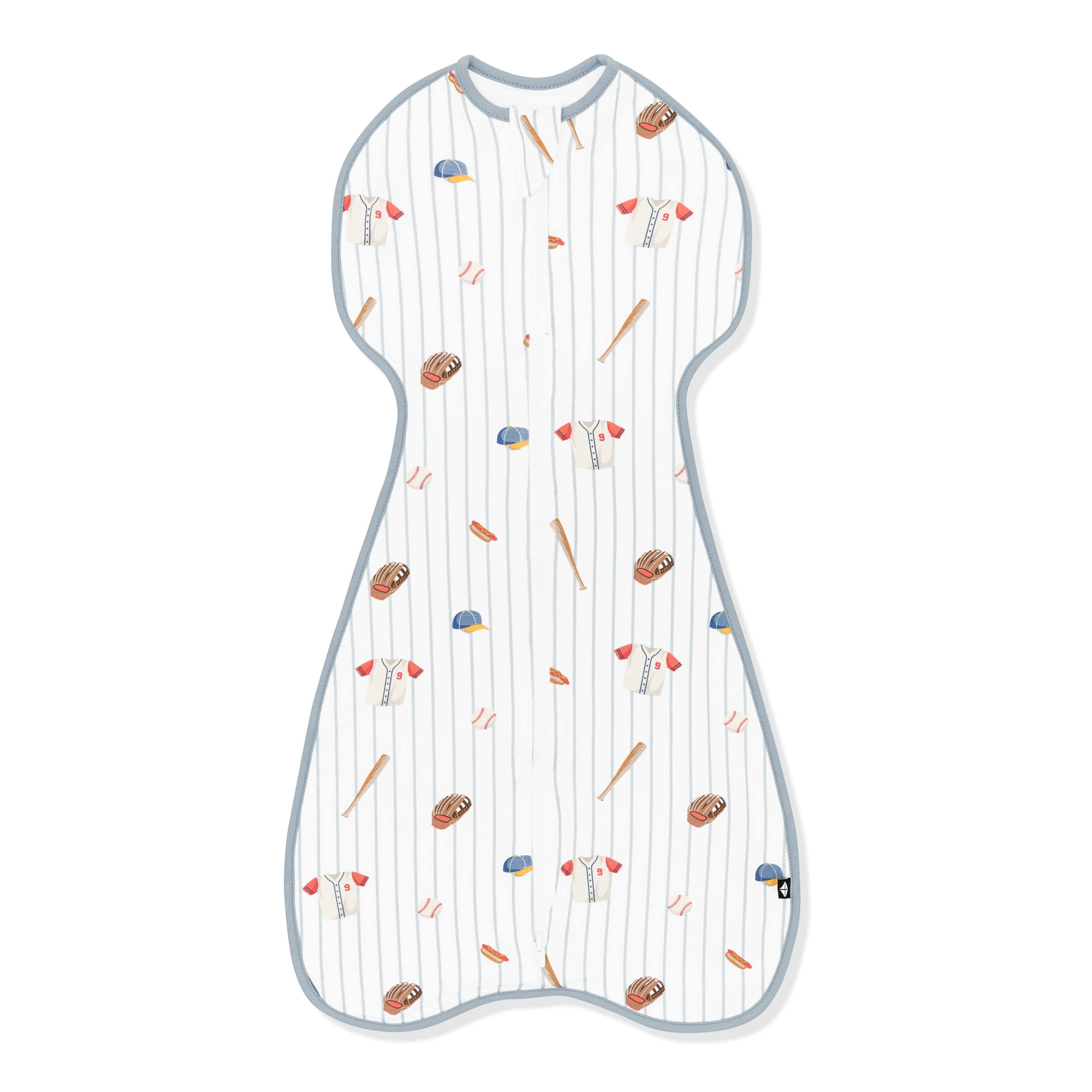 Swaddle Bag in Home Run 0.5 shown on a white surface