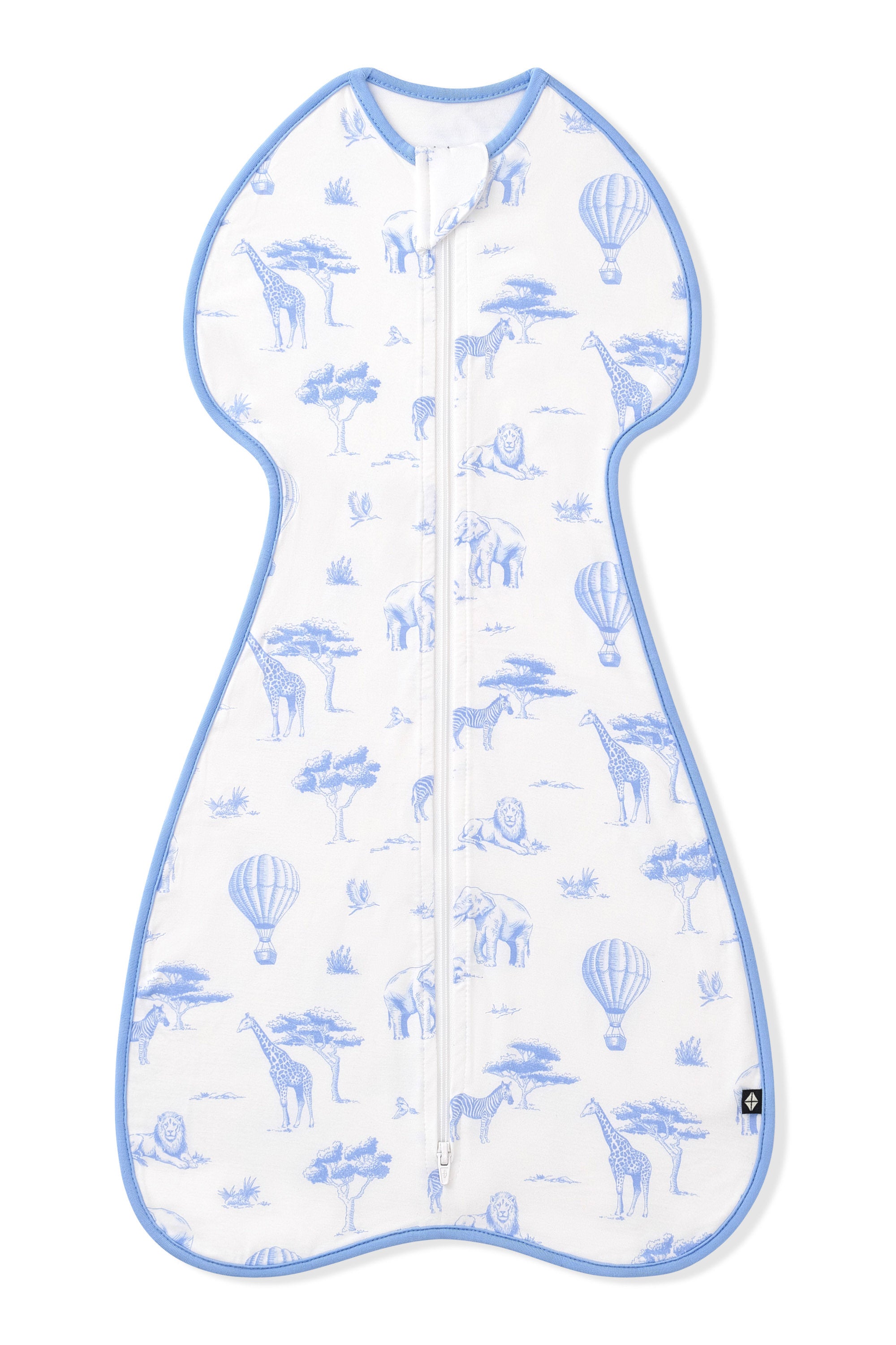 Product photo of the Swaddle Bag in Toile Safari 0.5 on a white surface