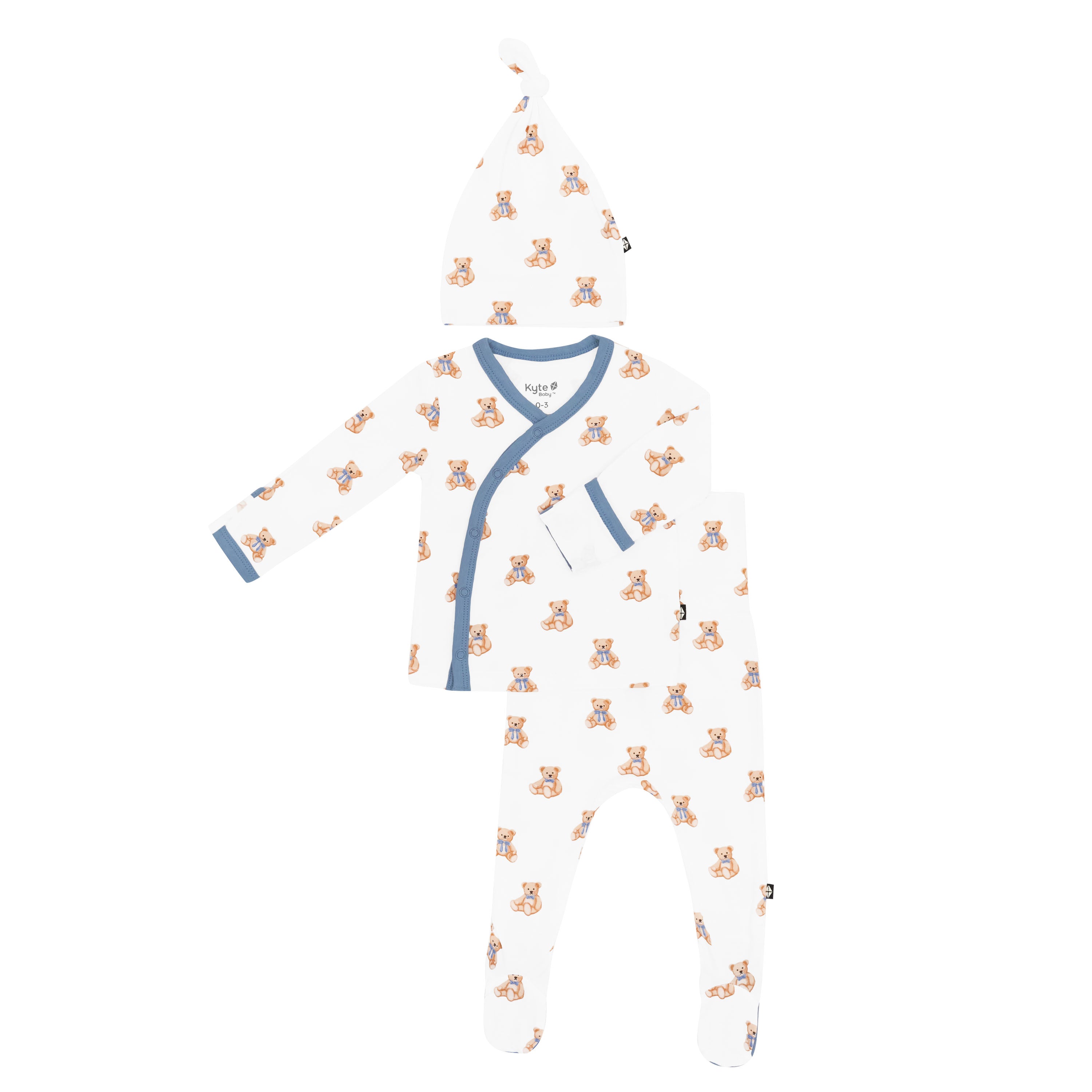 Newborn Take Me Home Set with Cap in Teddy Bear