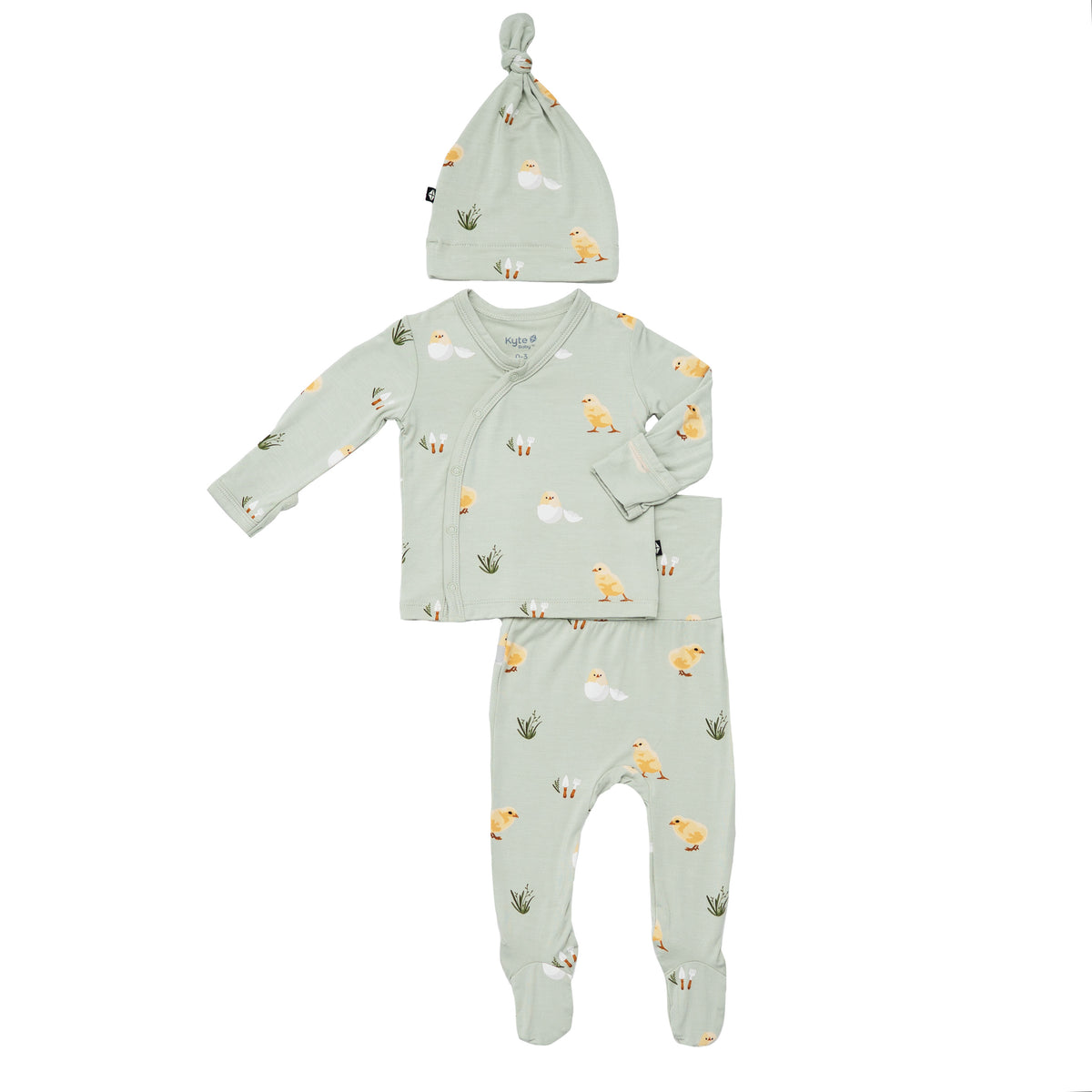 Green Take Me Home Set with Cap in Aloe Chick