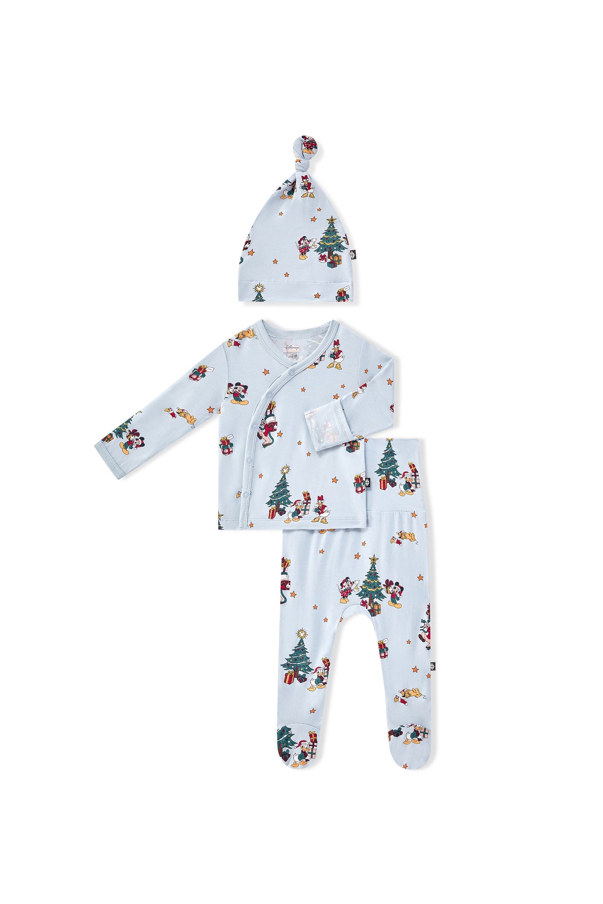 Take Me Home Set with Cap in Mickey & Friends Christmas print on a white background