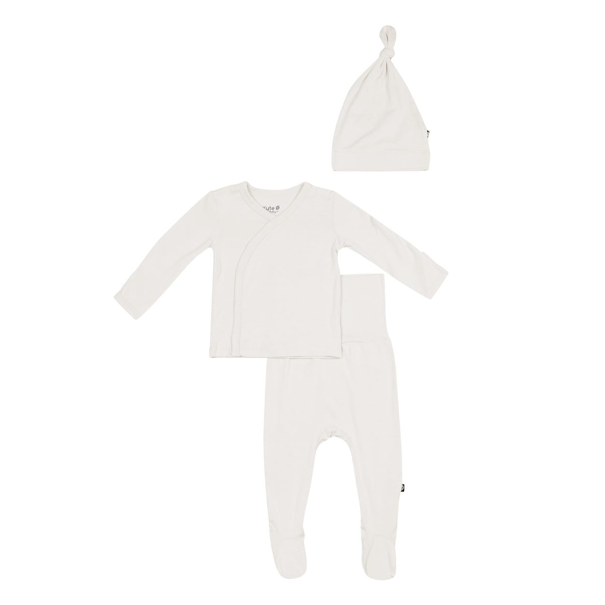 Flat lay of Take Me Home Set with Cap in Oat